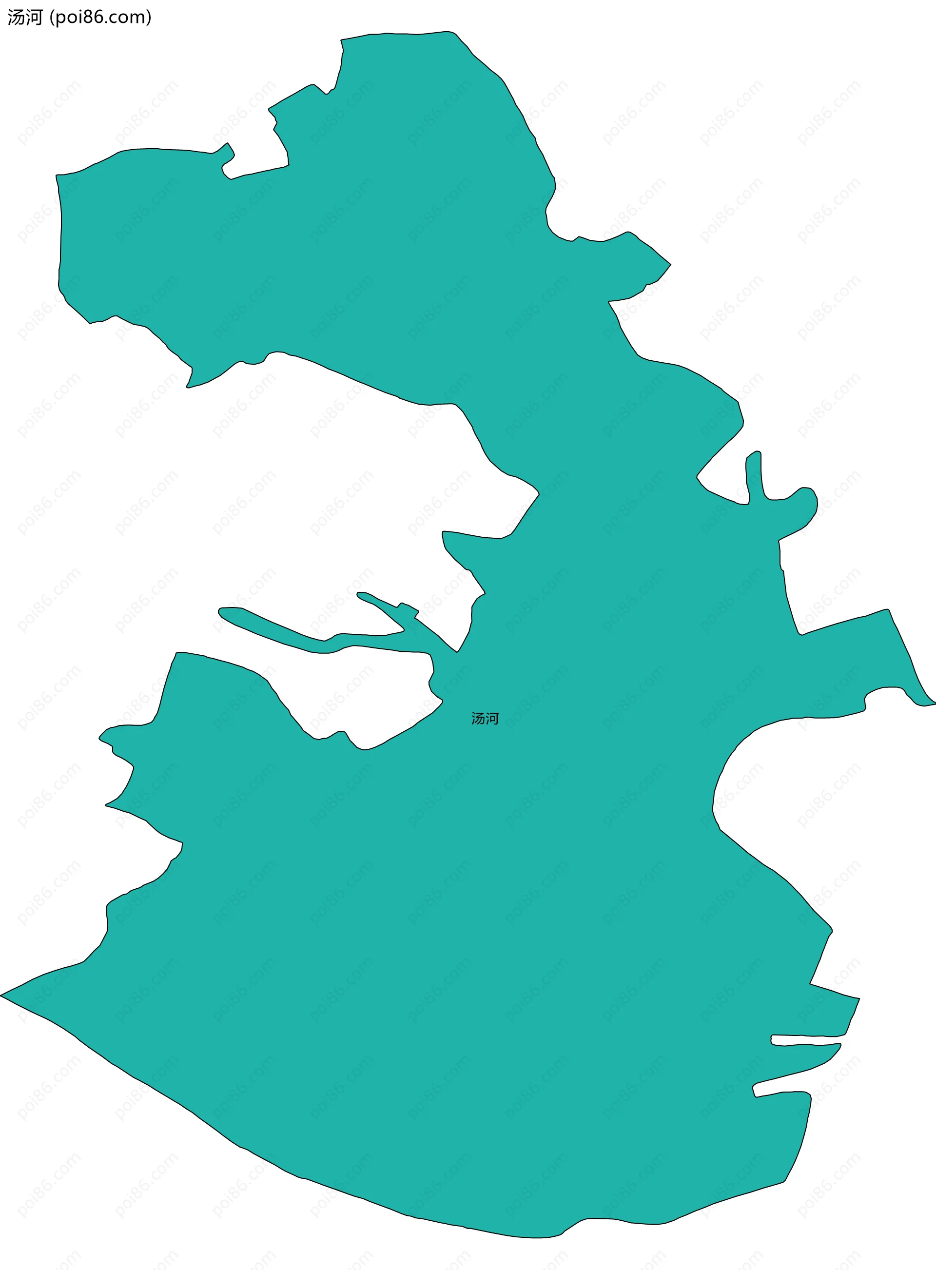 汤河边界地图