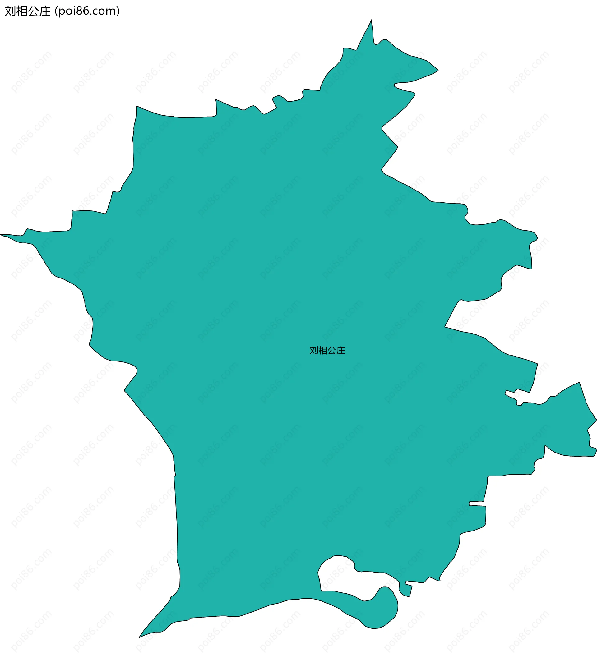 刘相公庄边界地图