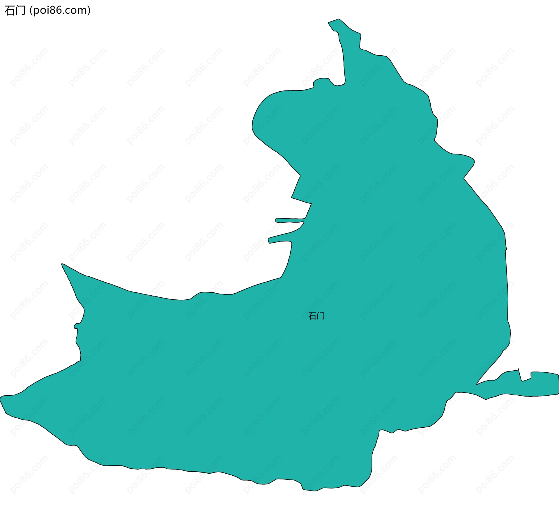 石门边界地图