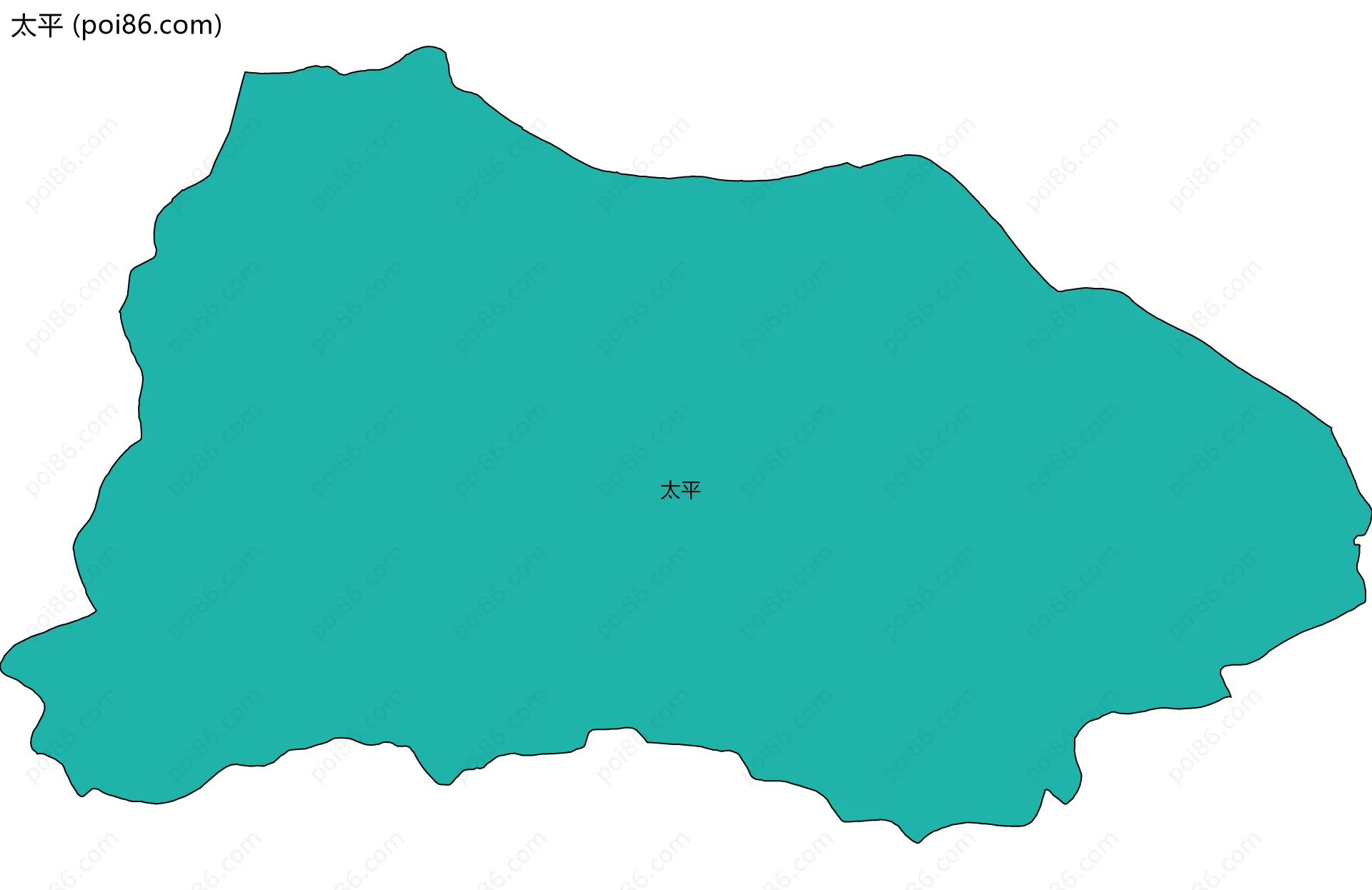 太平边界地图