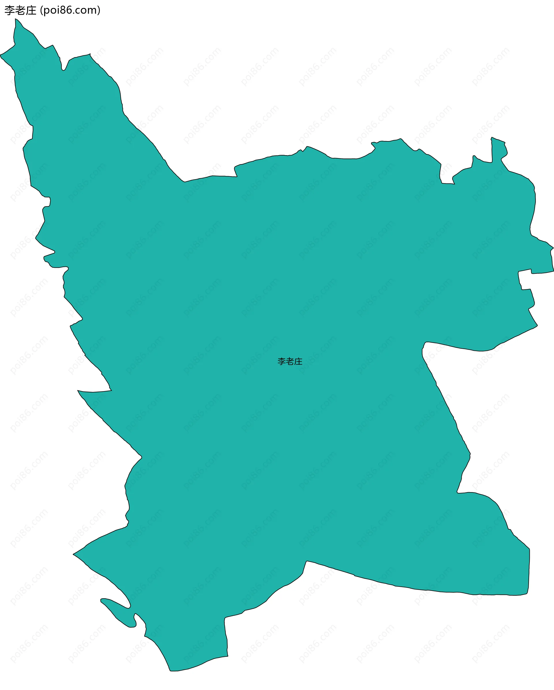 李老庄边界地图