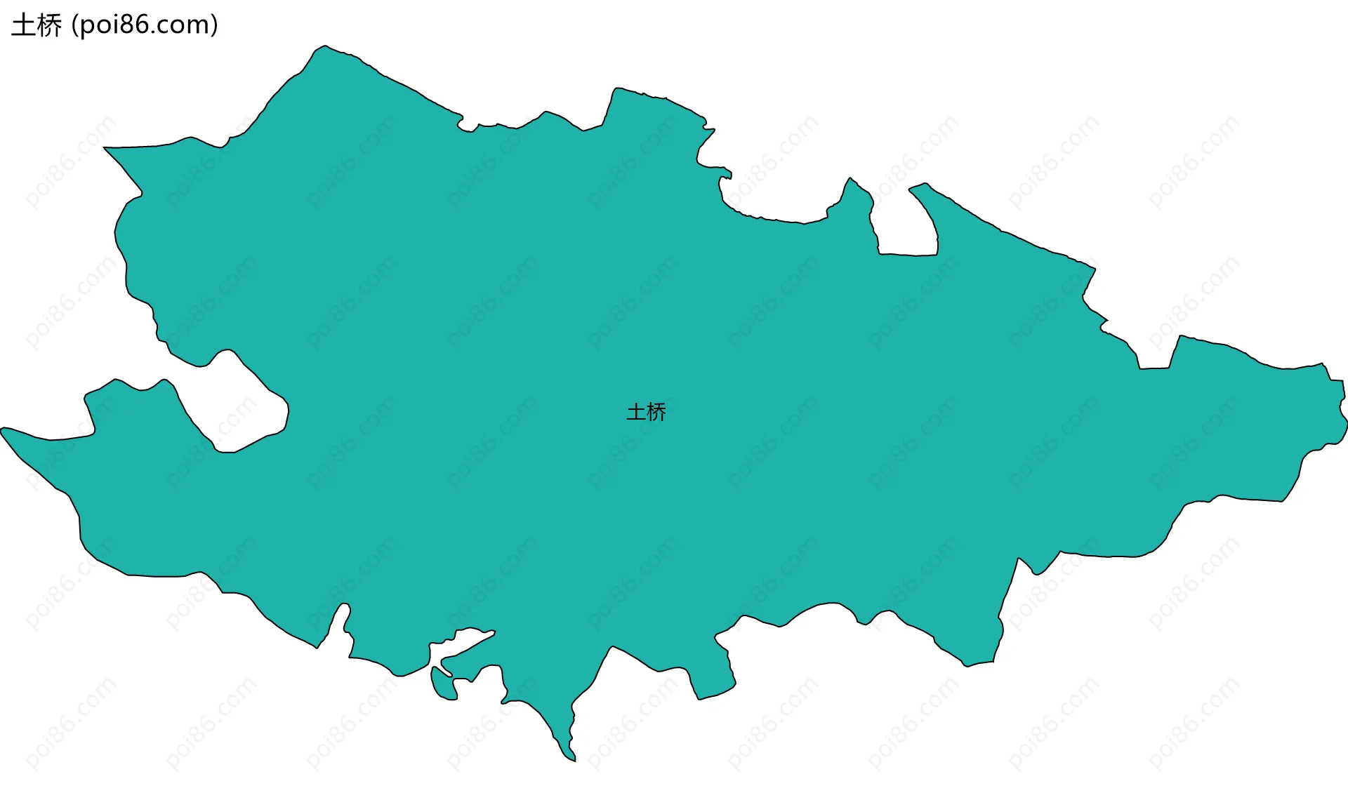 土桥边界地图