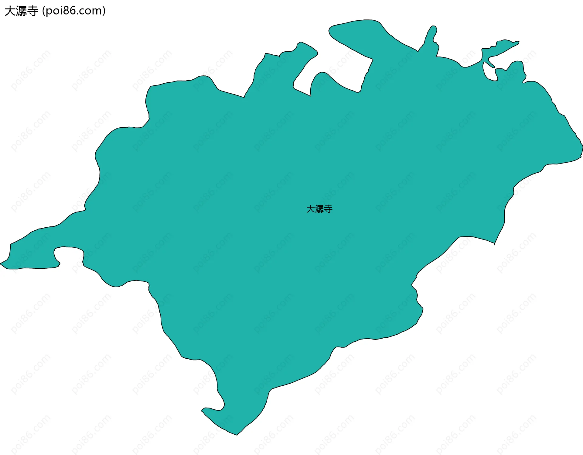 大潺寺边界地图