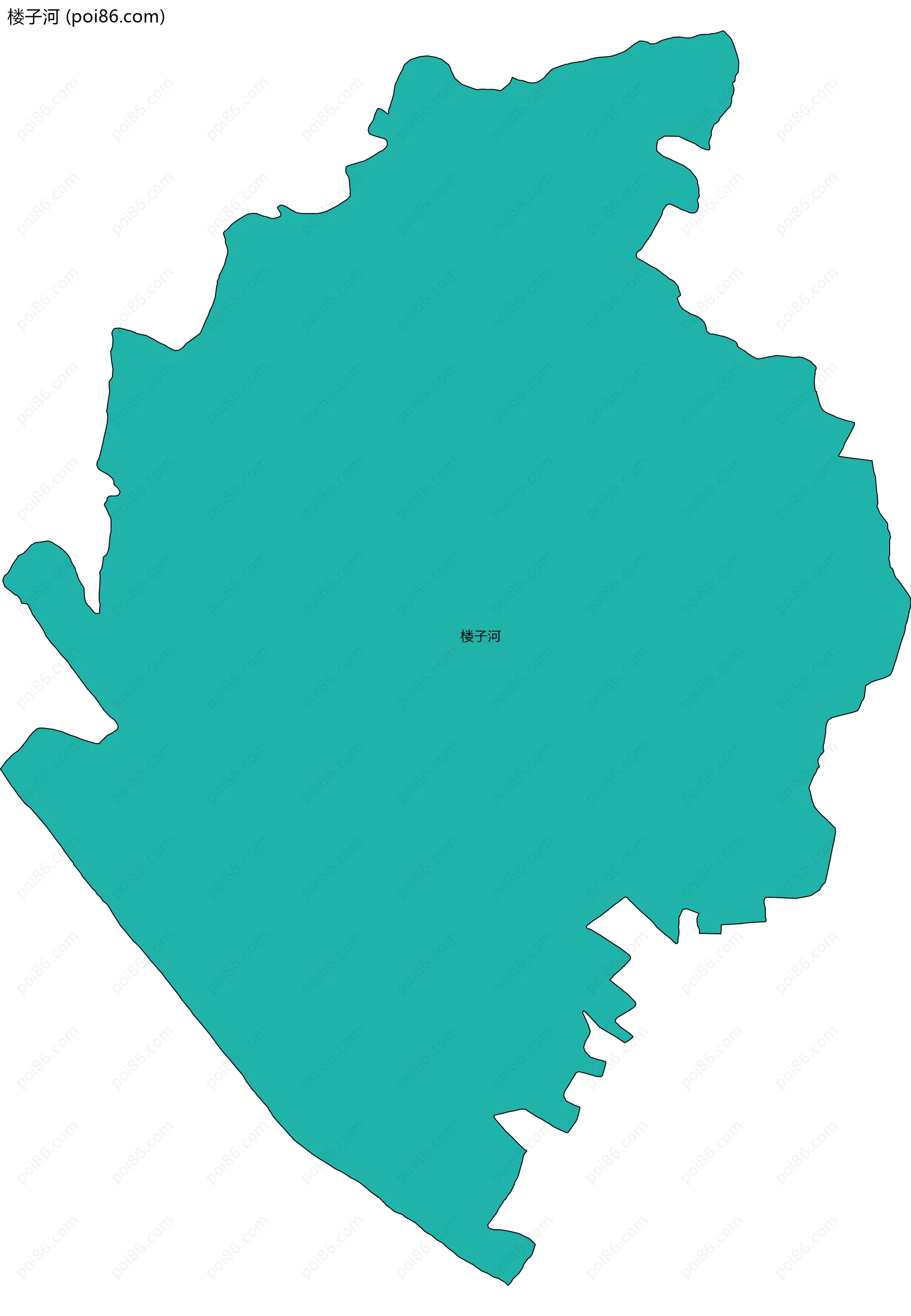 楼子河边界地图