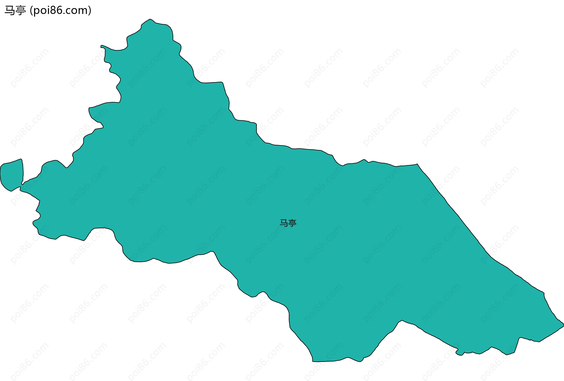 马亭边界地图