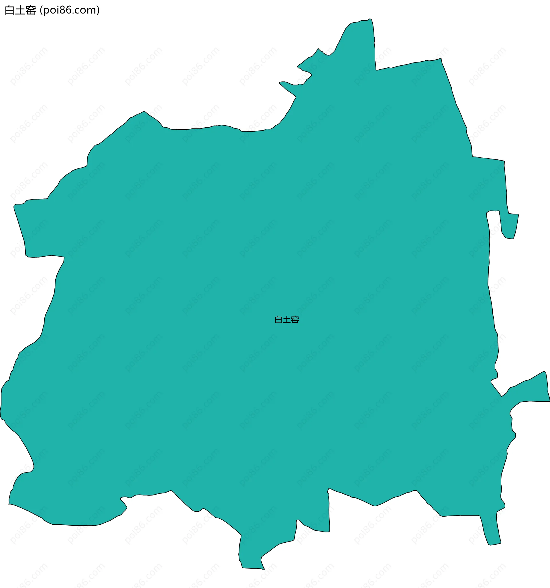 白土窑边界地图