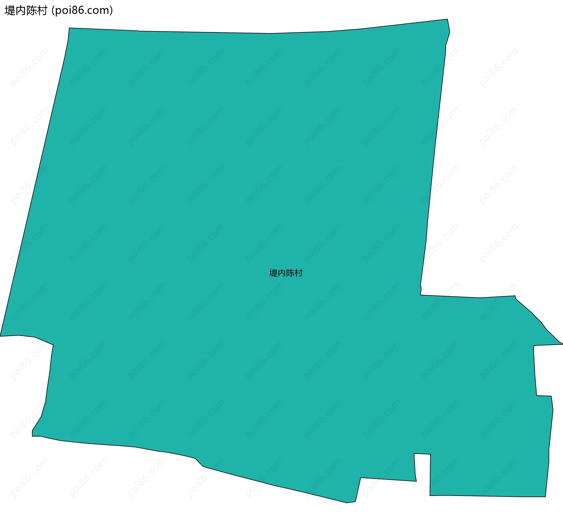 堤内陈村边界地图