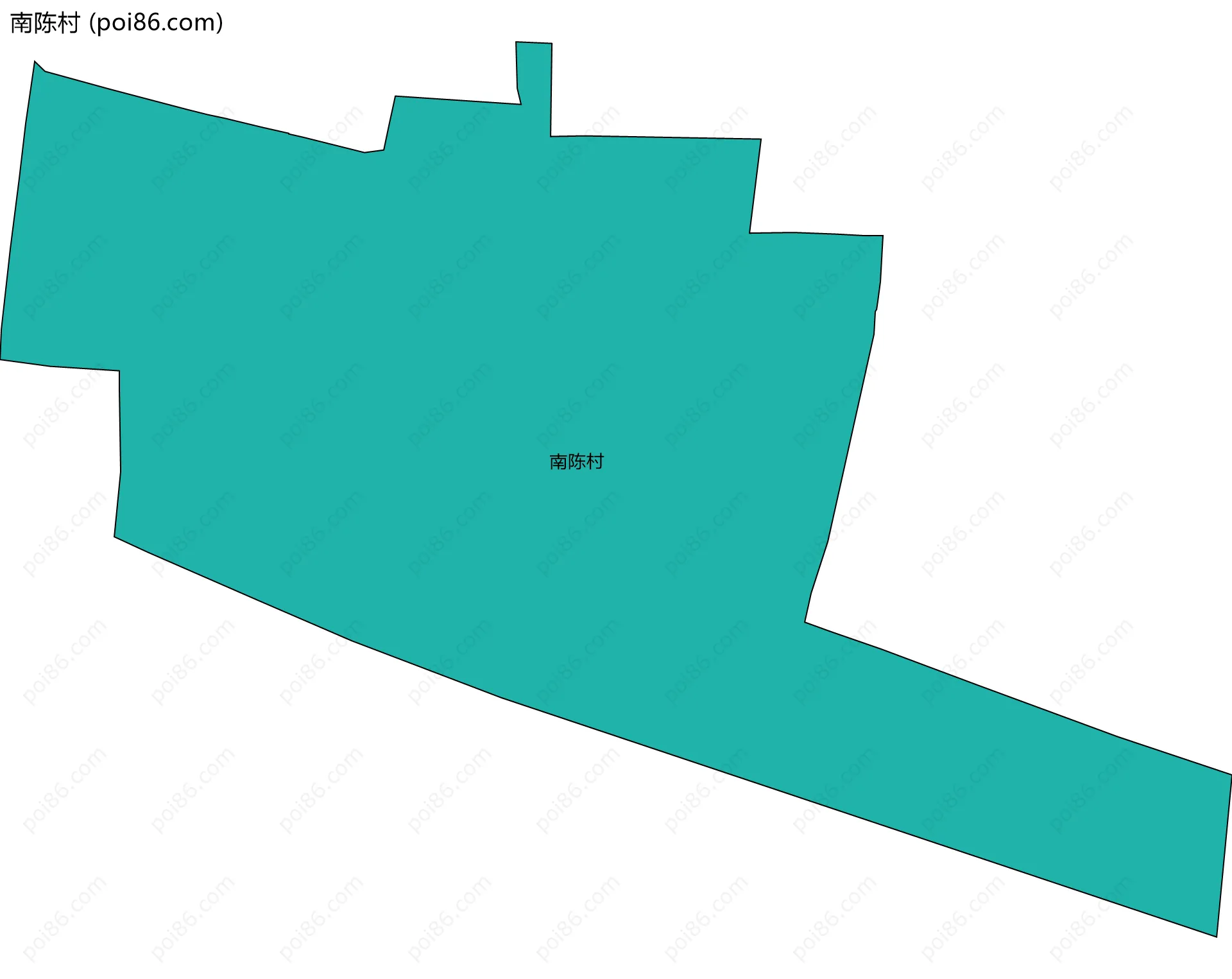 南陈村边界地图