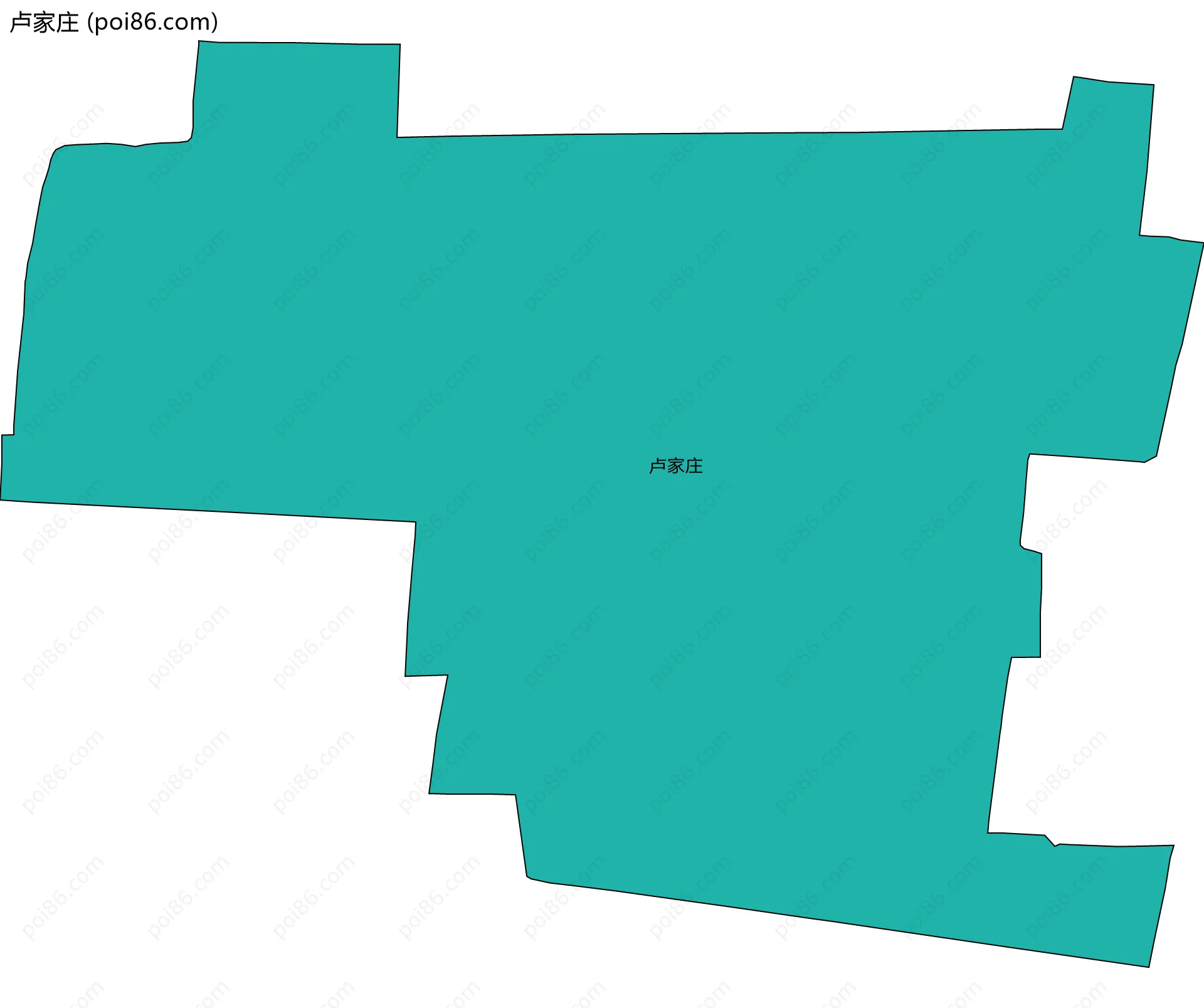卢家庄边界地图