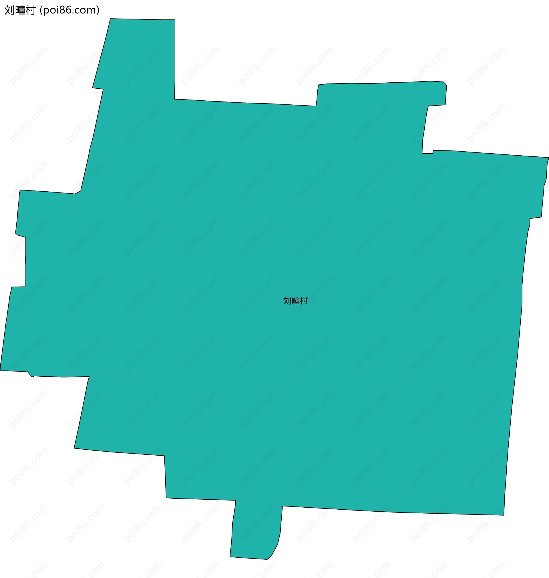 刘疃村边界地图