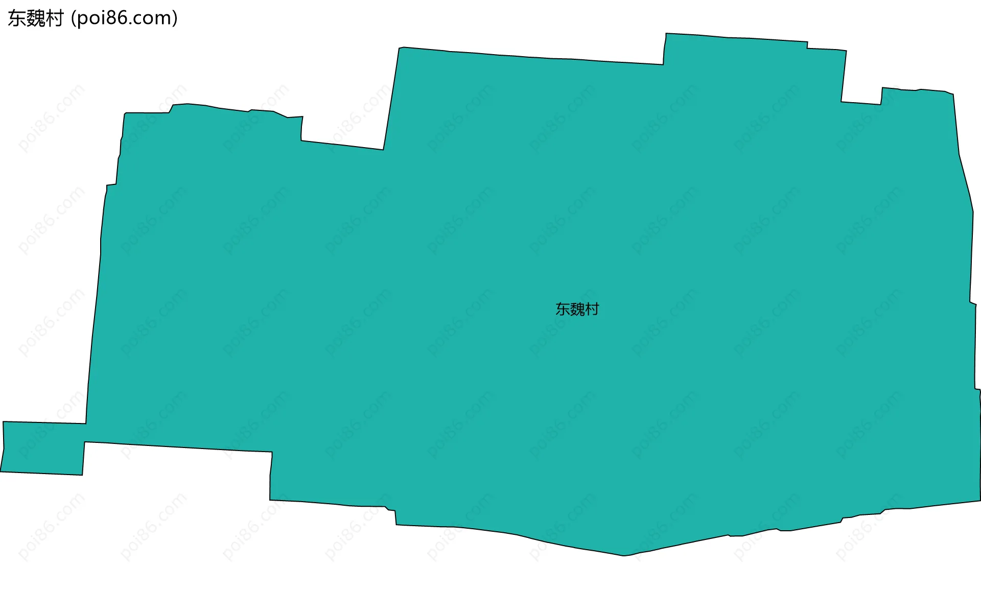 东魏村边界地图