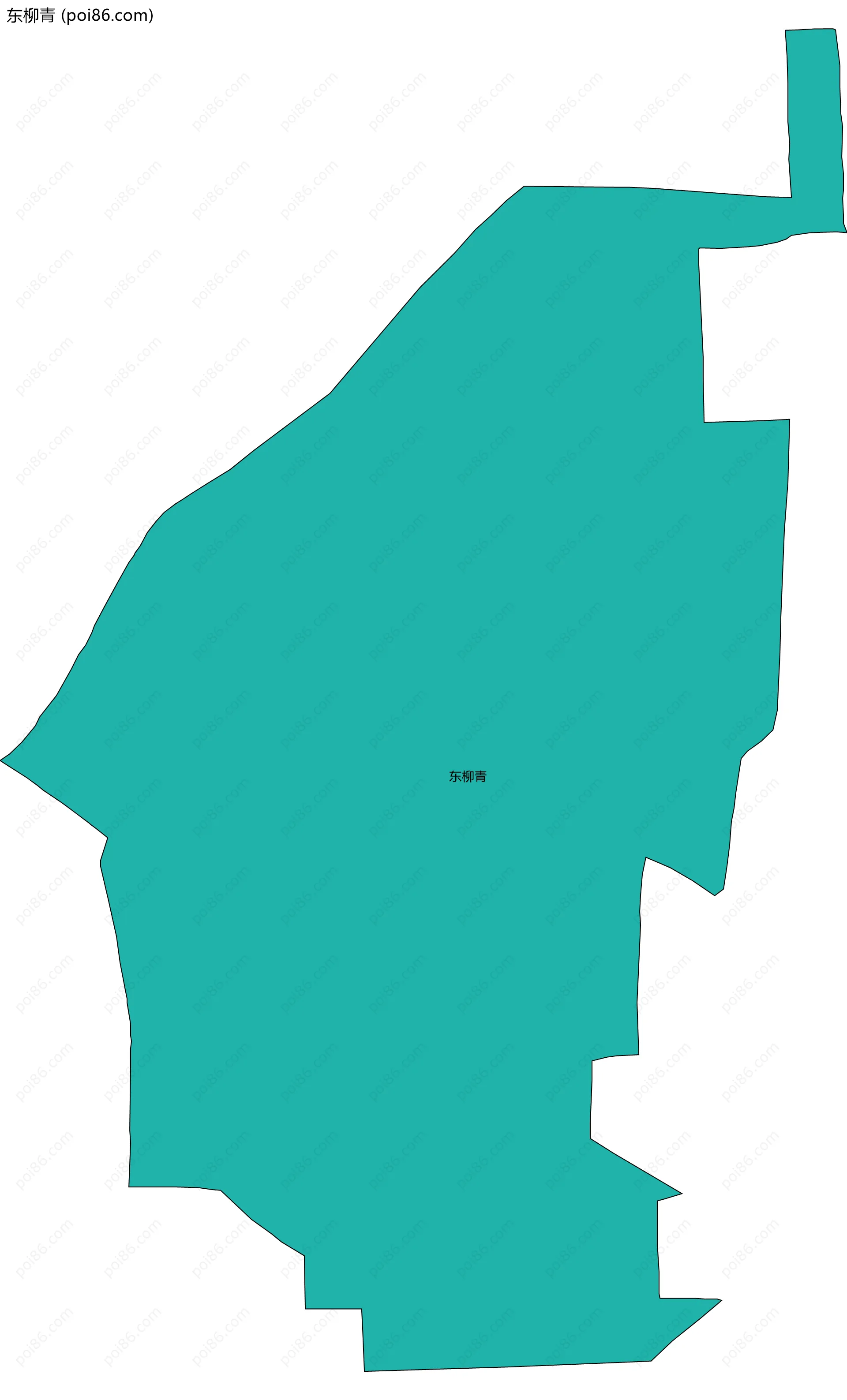 东柳青边界地图