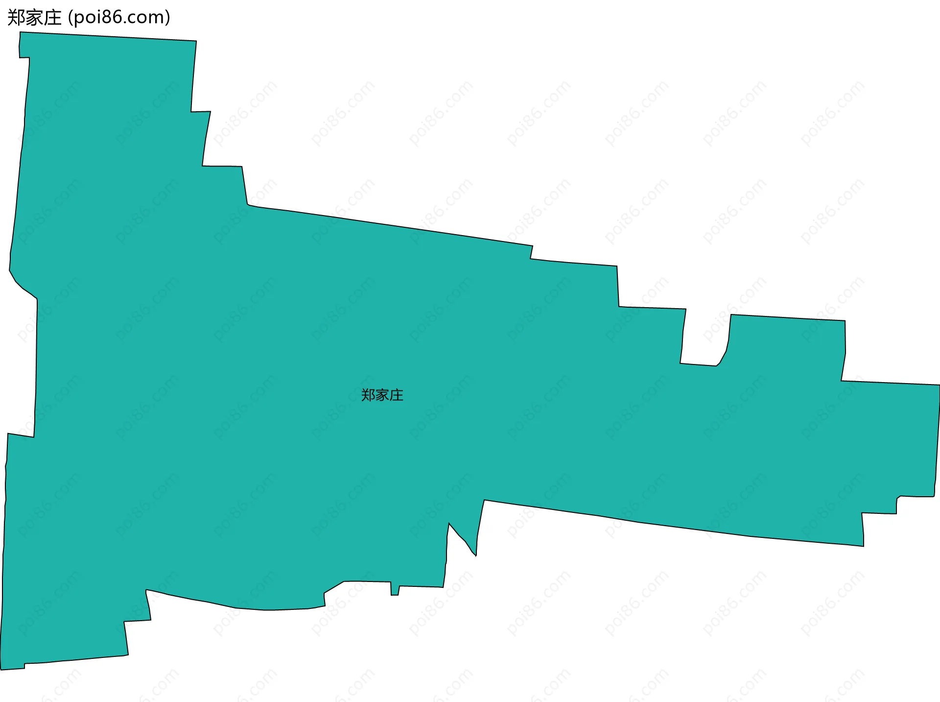 郑家庄边界地图