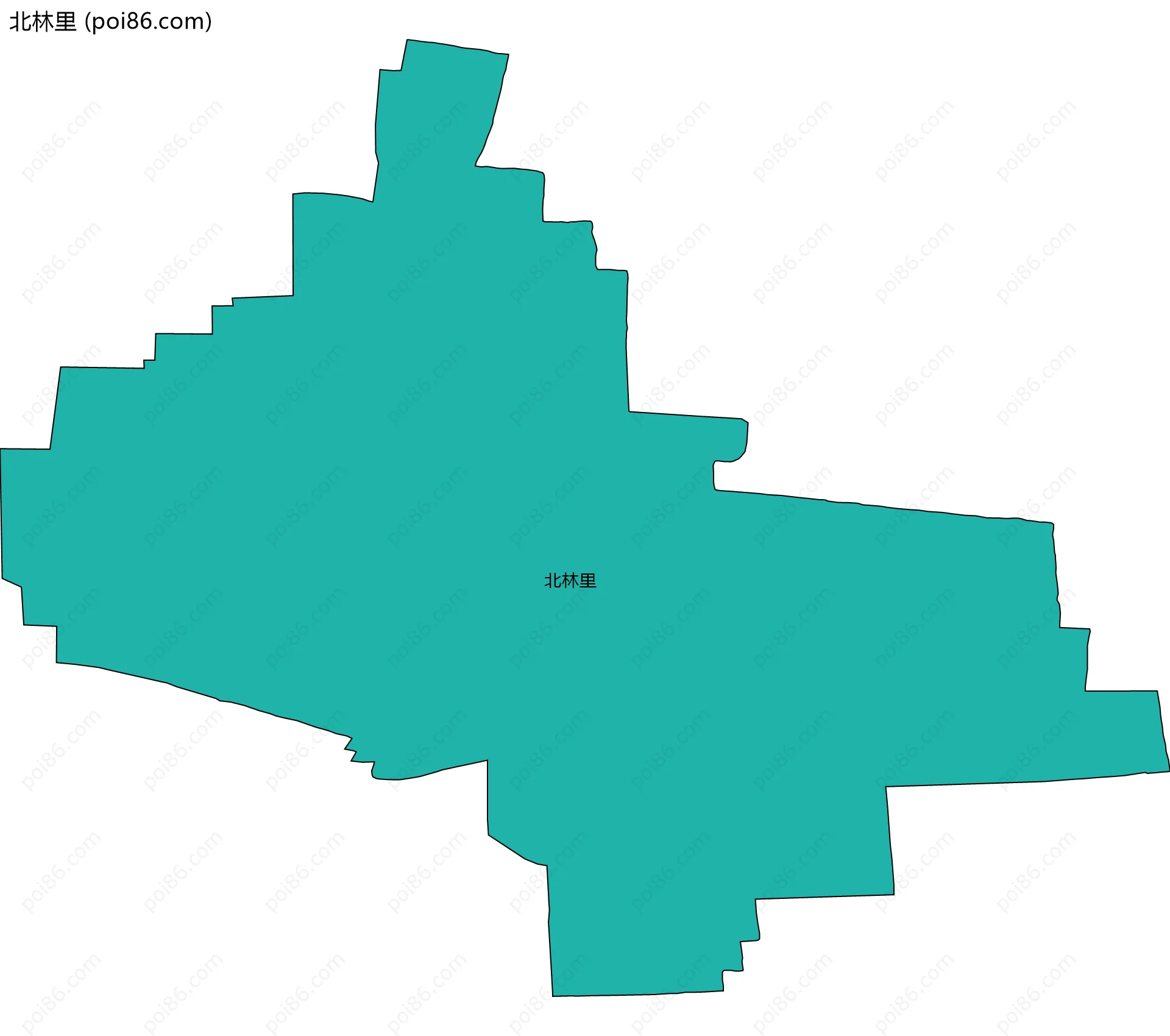 北林里边界地图