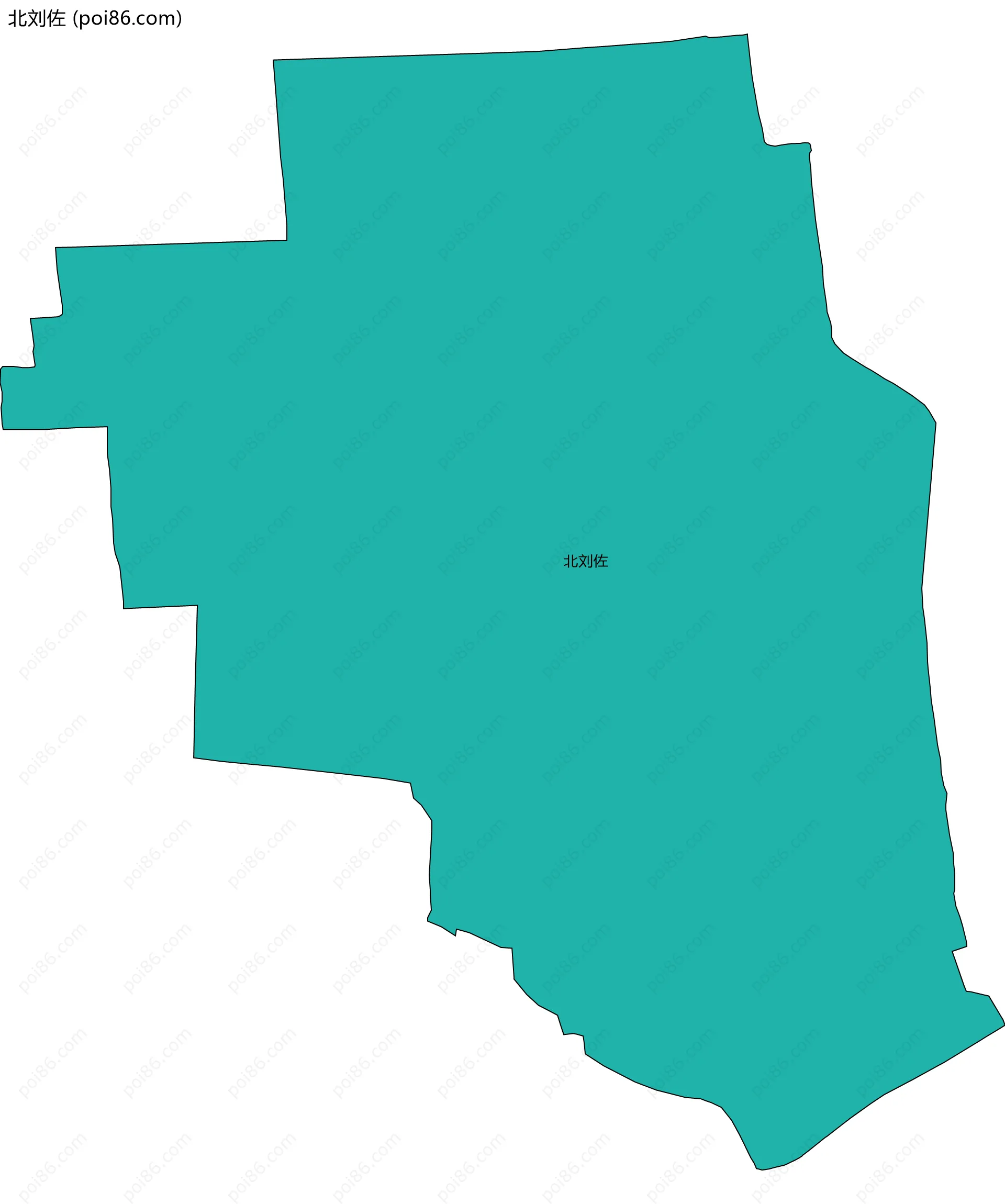 北刘佐边界地图