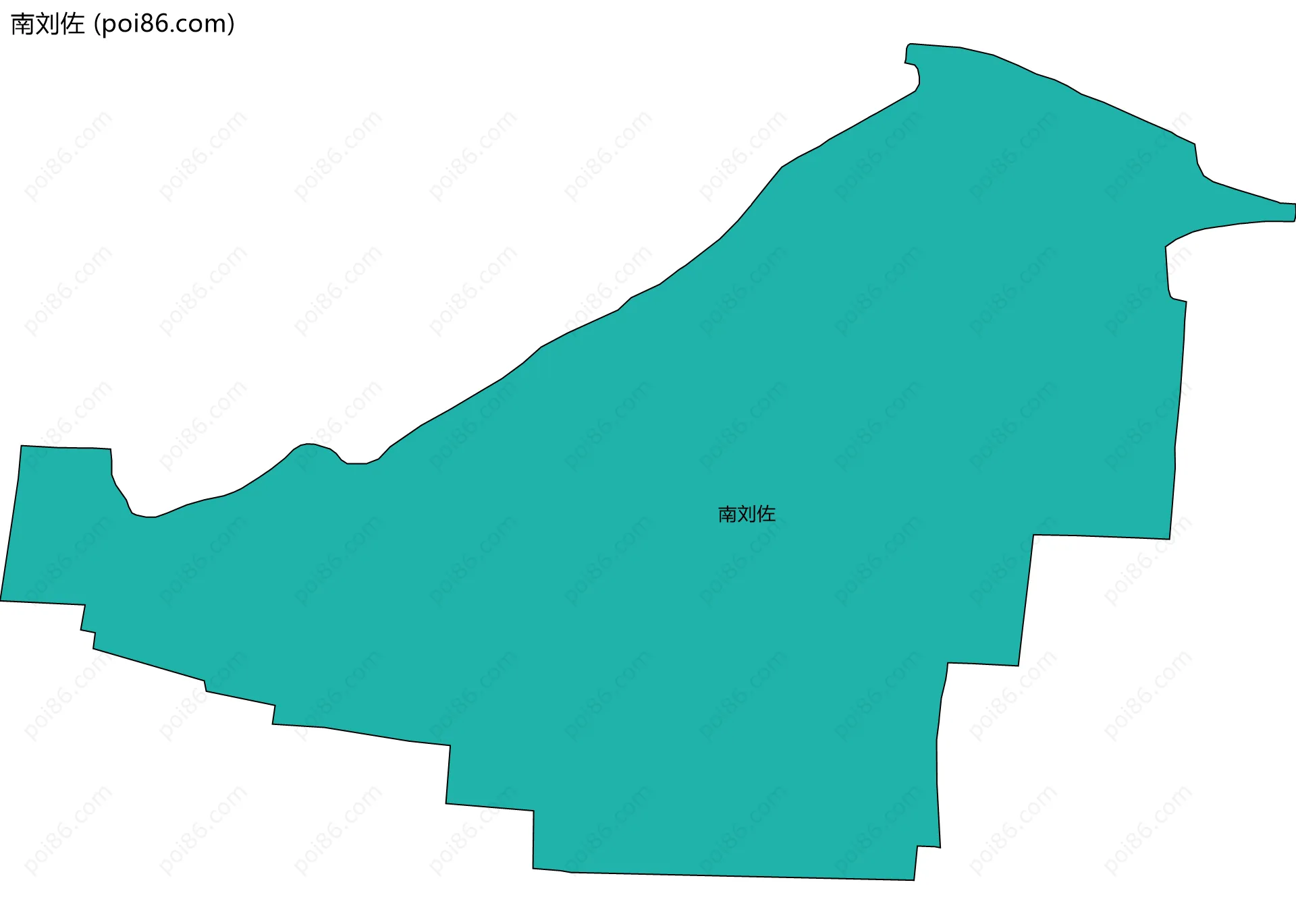 南刘佐边界地图