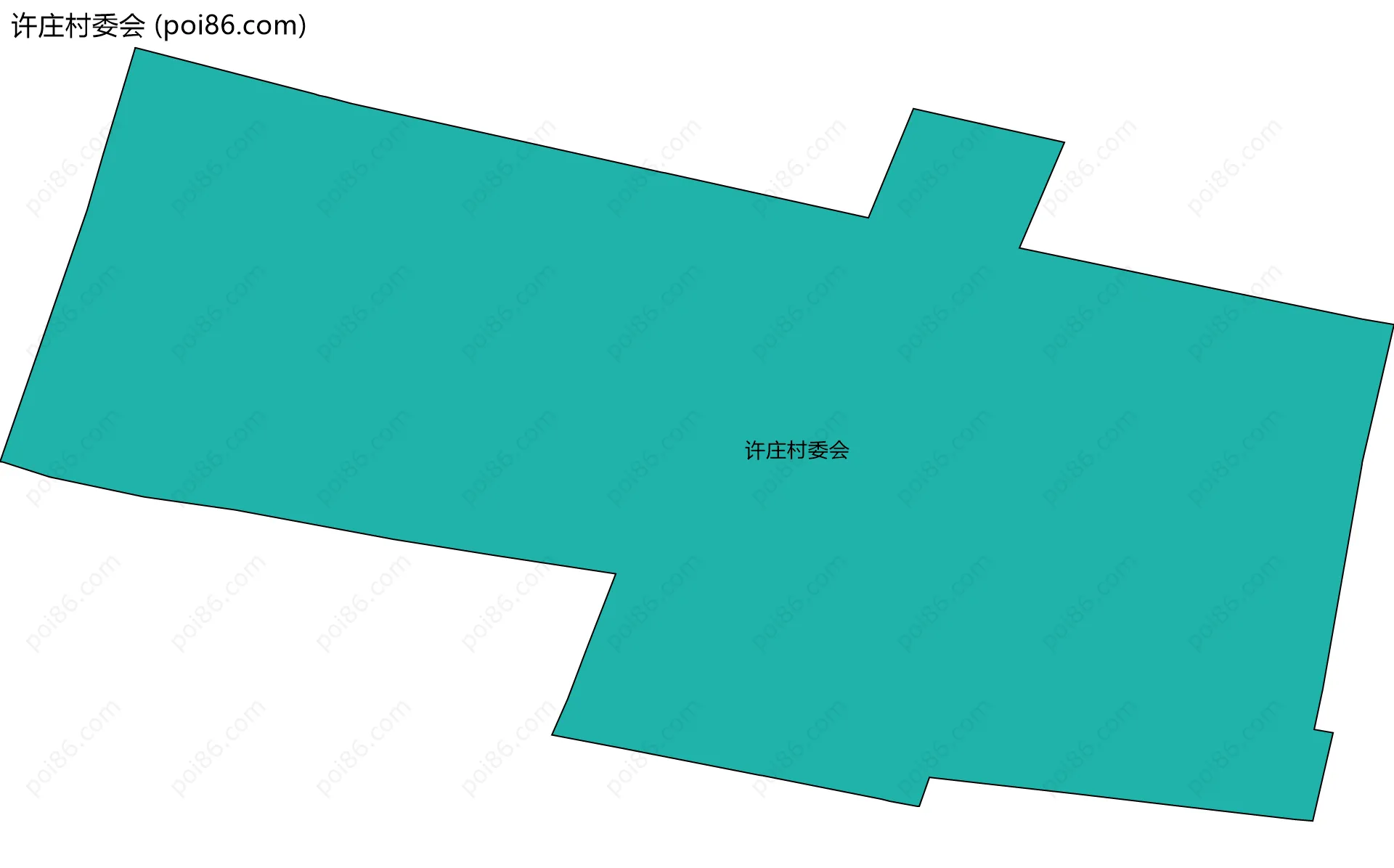 许庄村委会边界地图