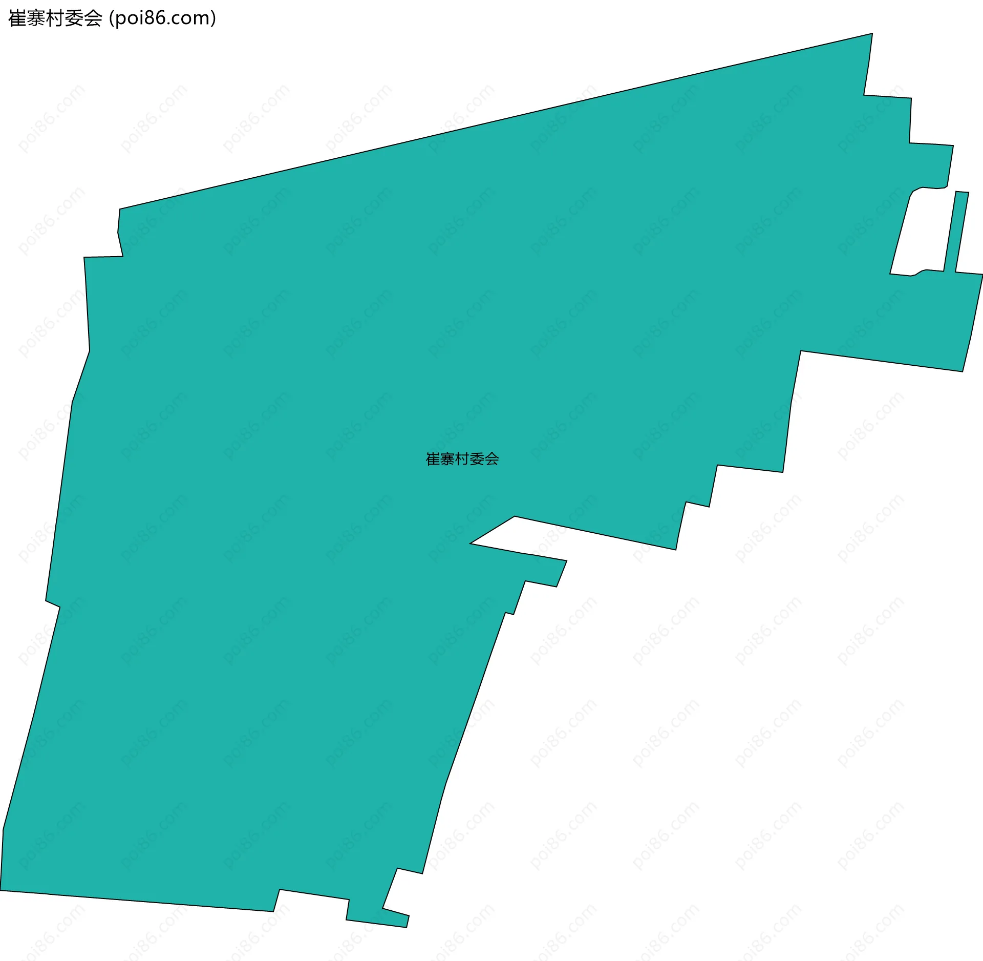 崔寨村委会边界地图
