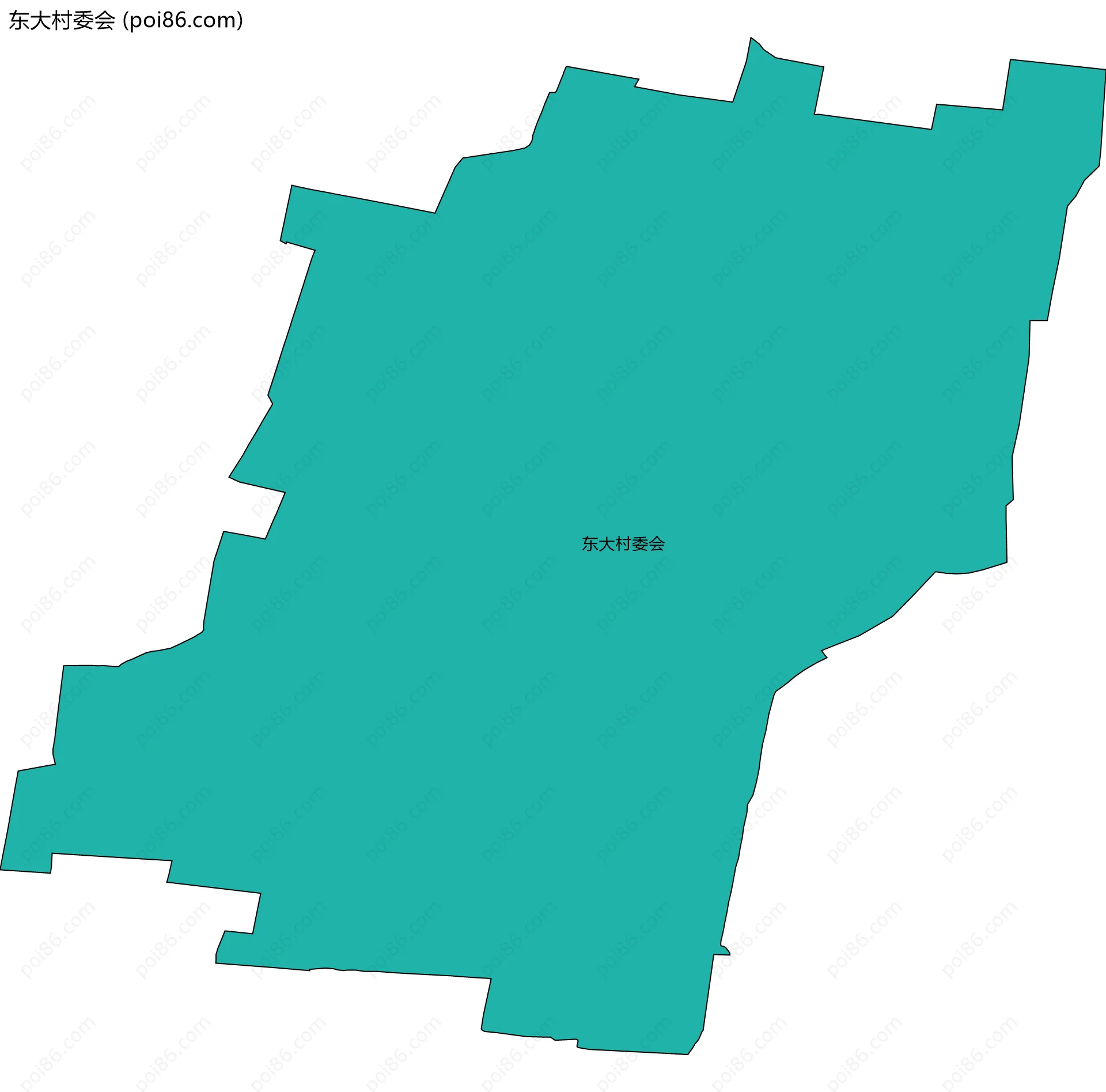 东大村委会边界地图