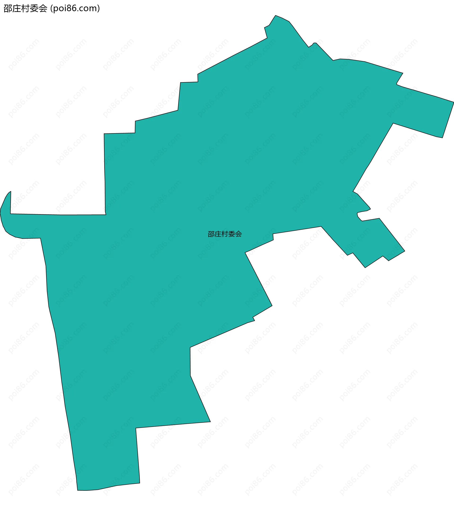 邵庄村委会边界地图