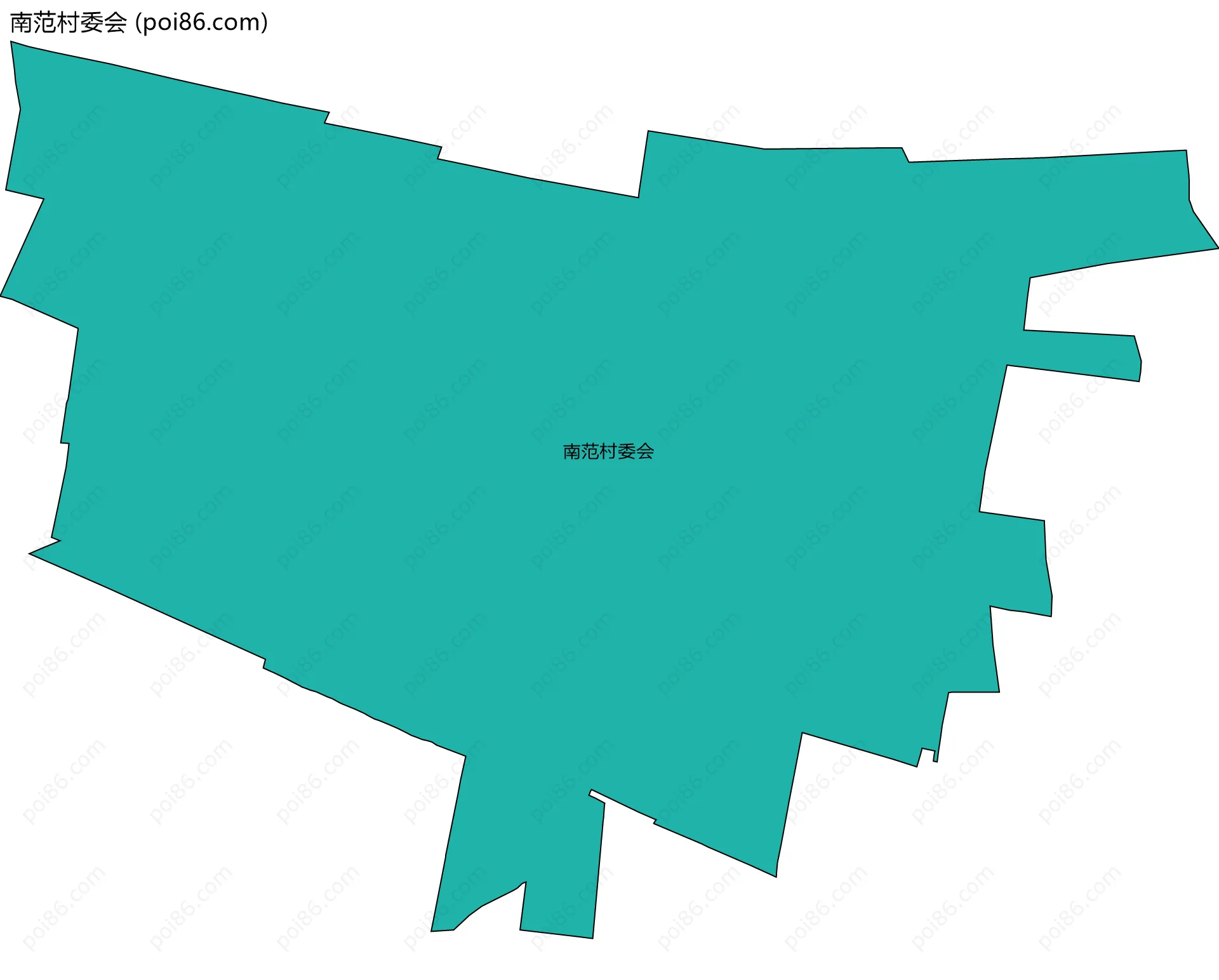 南范村委会边界地图