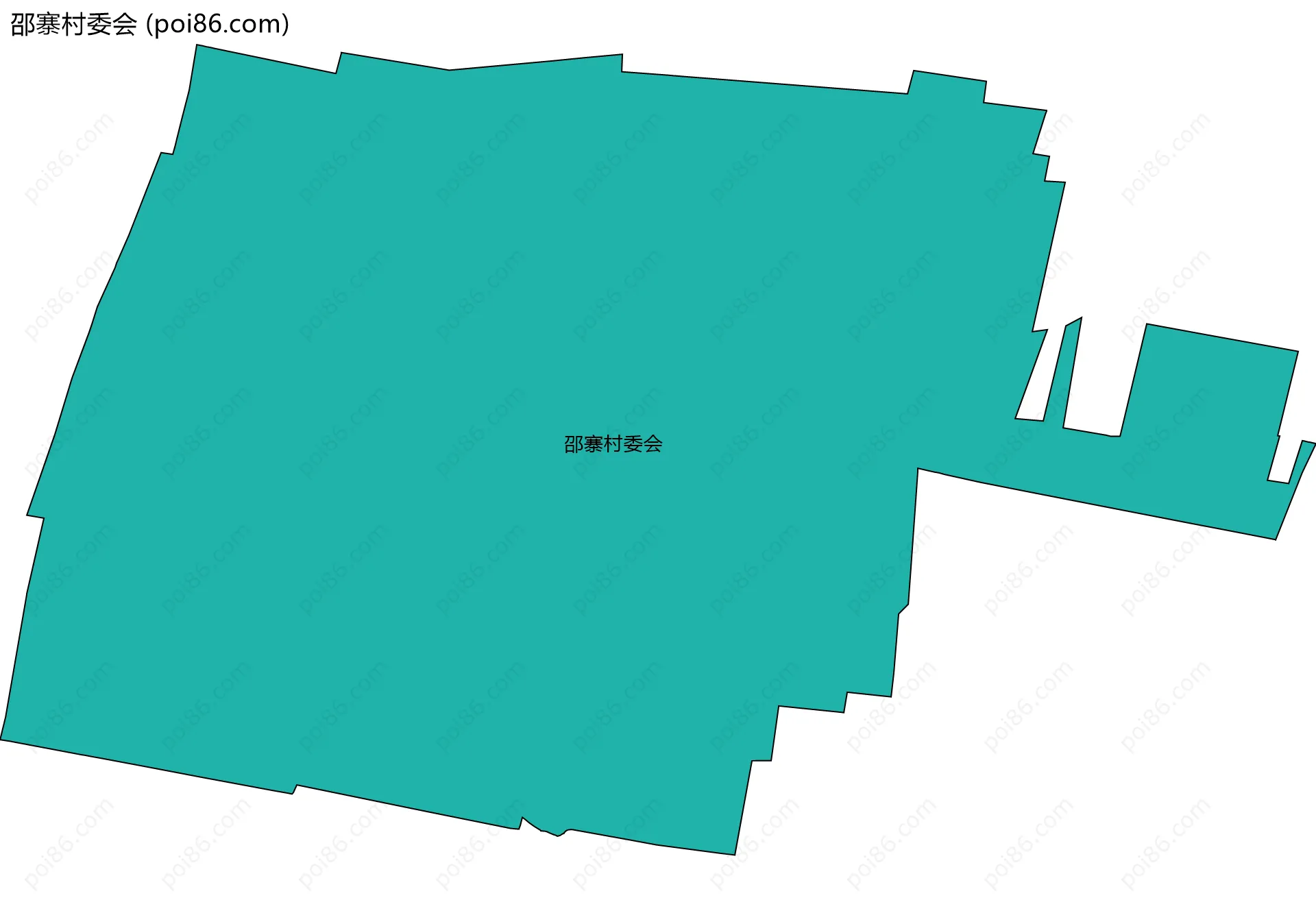 邵寨村委会边界地图