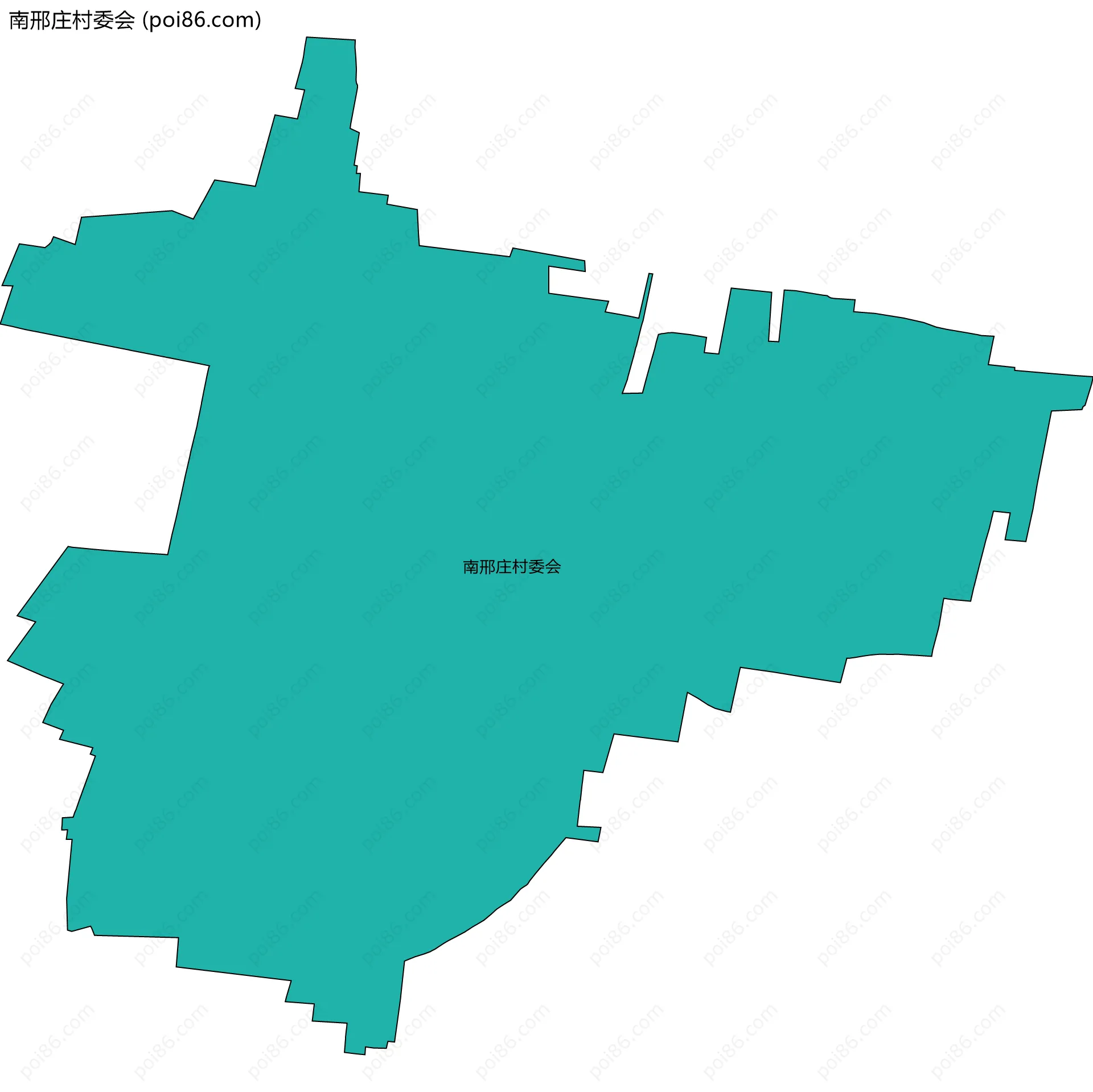 南邢庄村委会边界地图