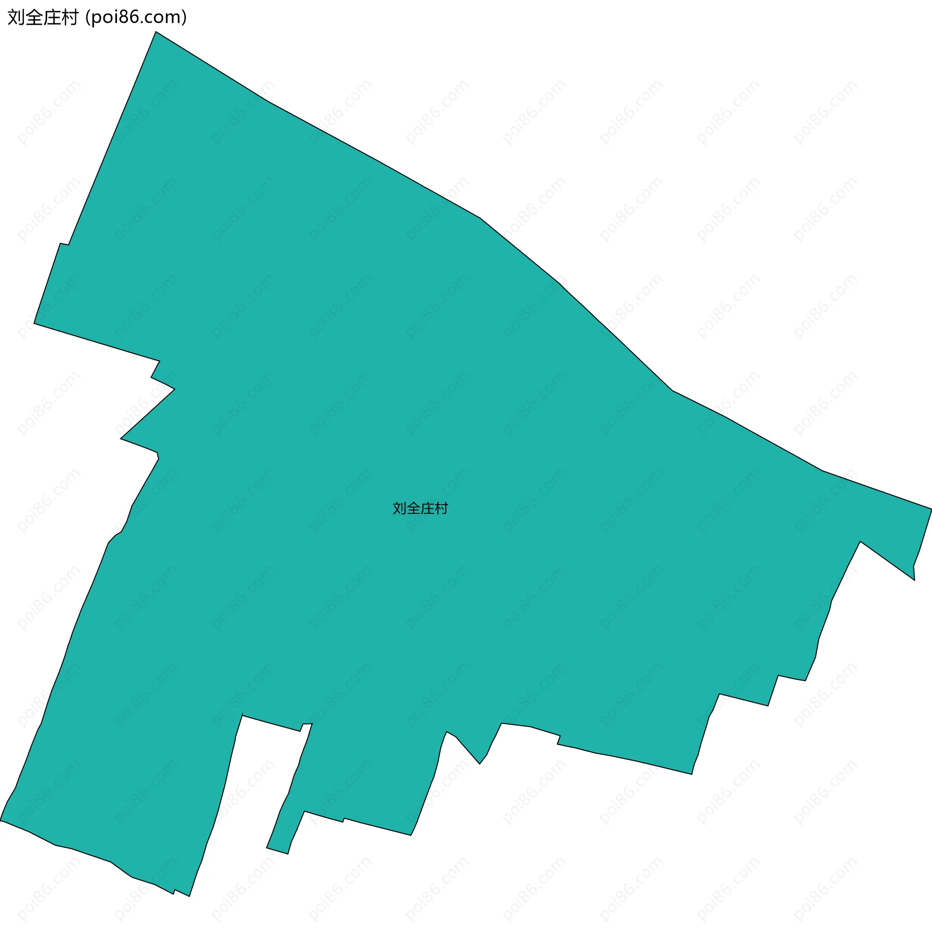 刘全庄村边界地图