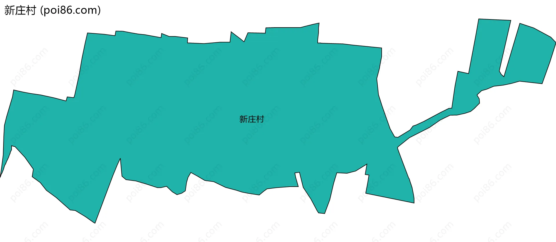 新庄村边界地图