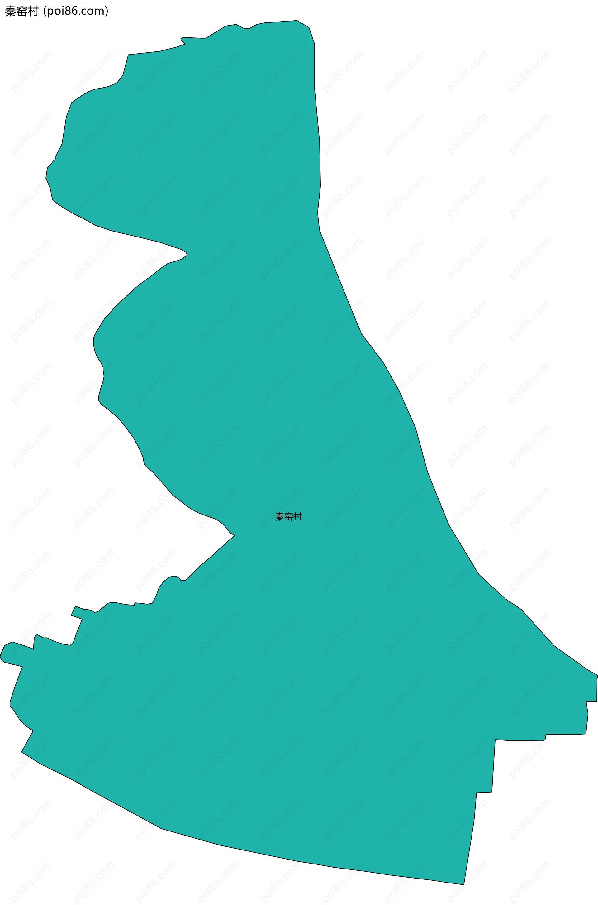 秦窑村边界地图