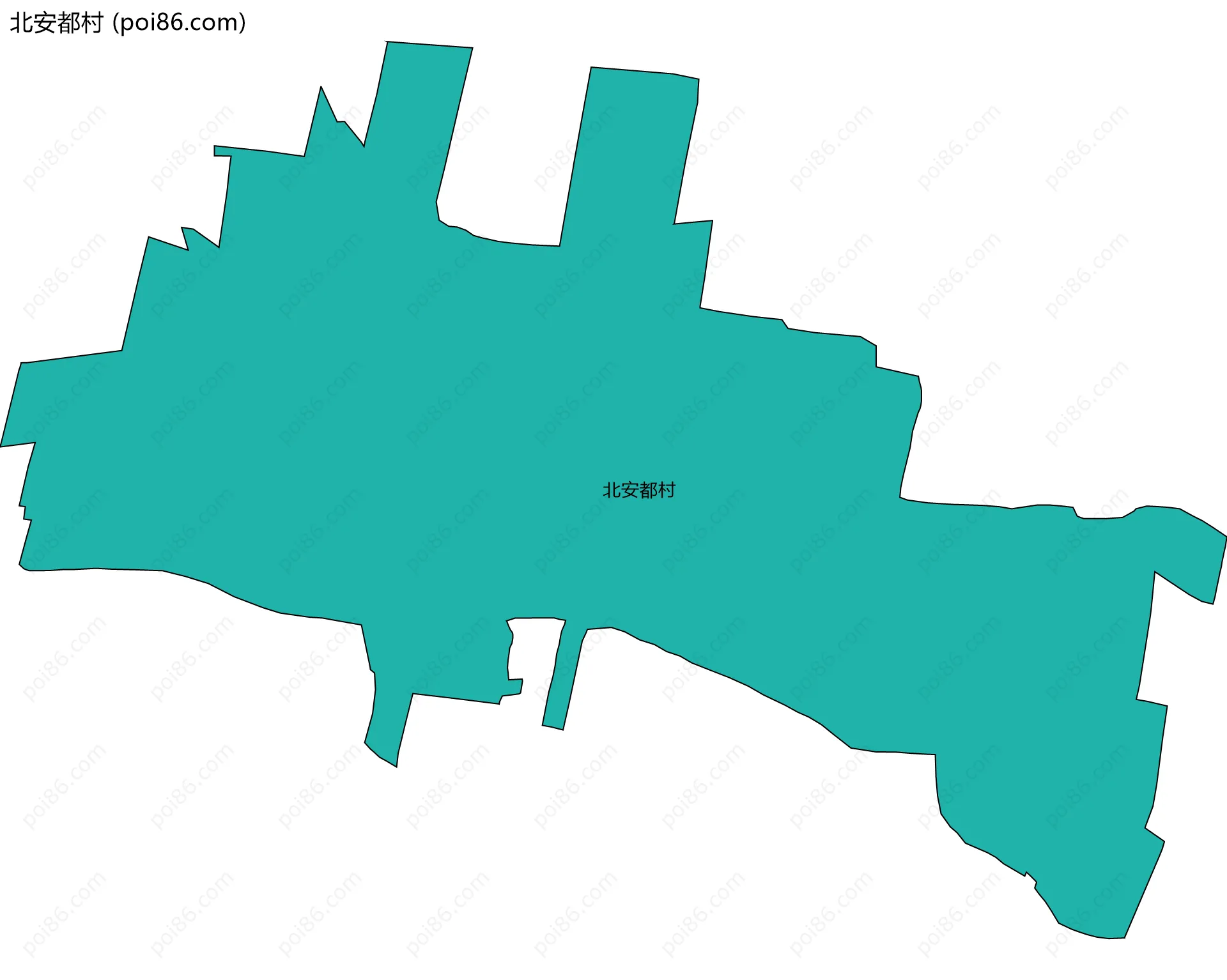 北安都村边界地图
