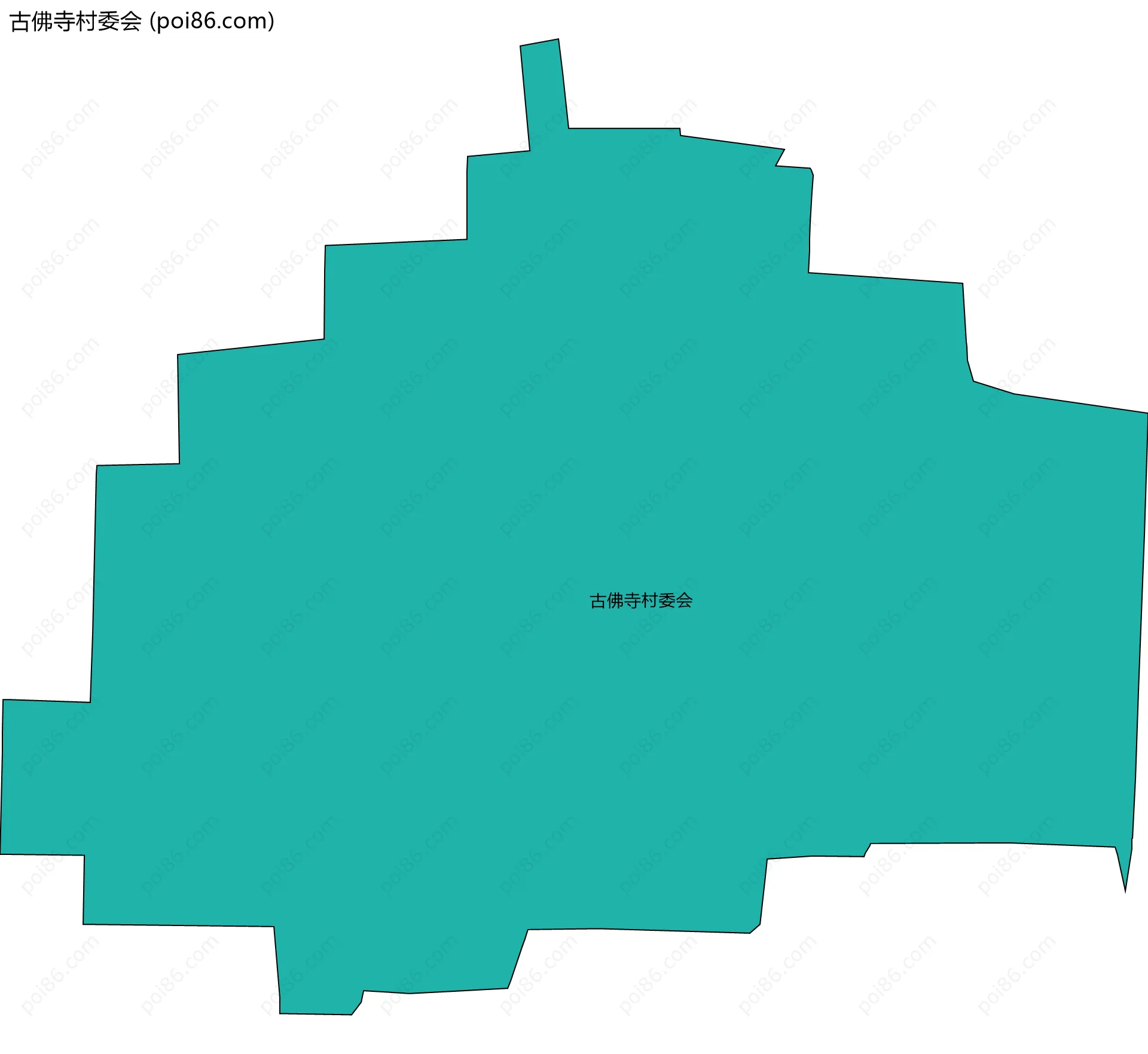 古佛寺村委会边界地图