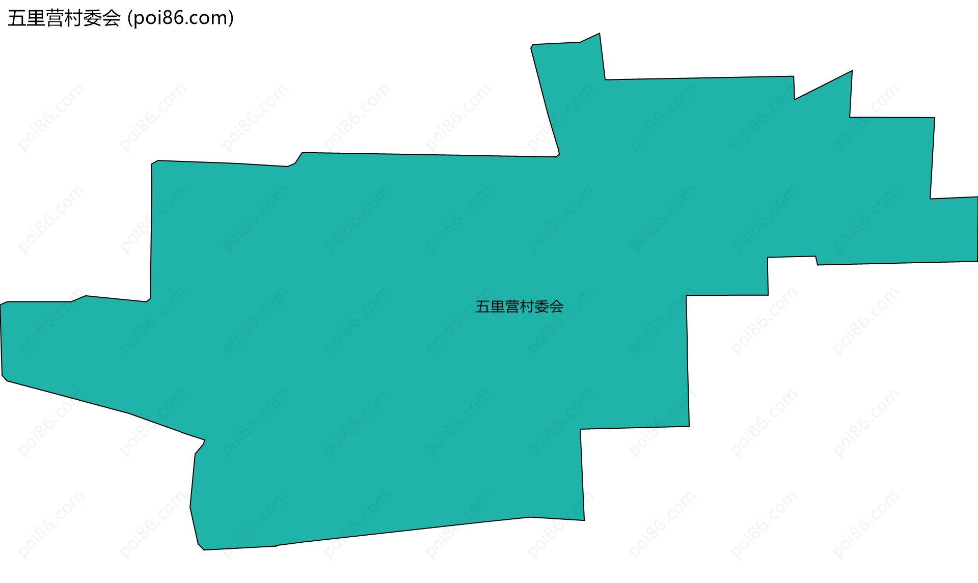 五里营村委会边界地图