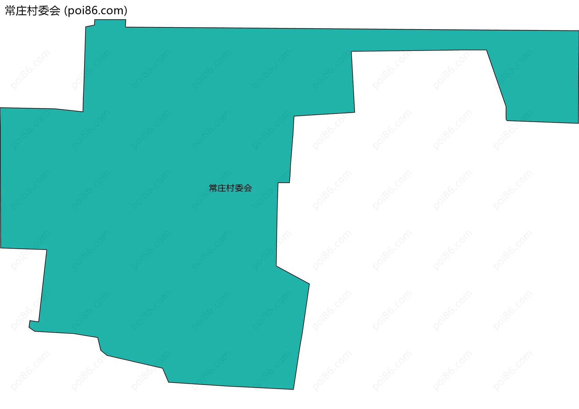 常庄村委会边界地图