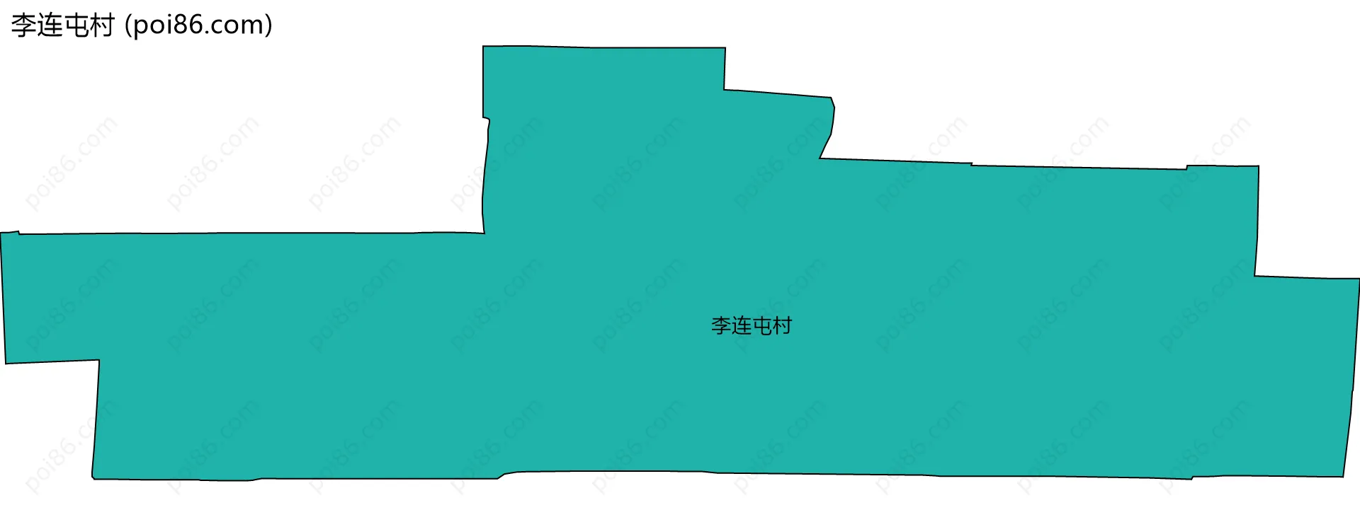 李连屯村边界地图
