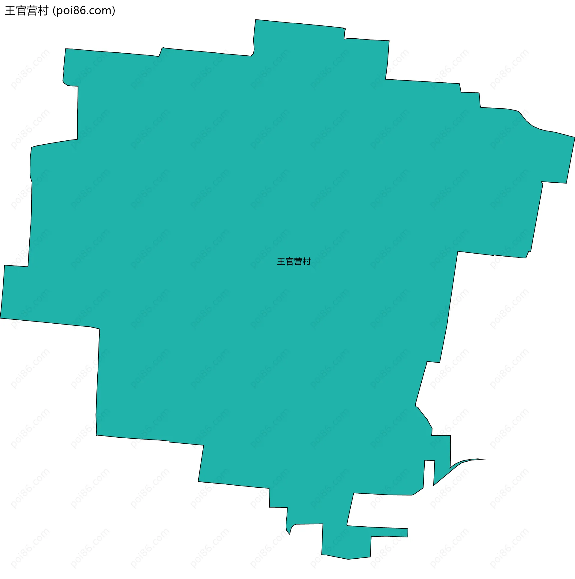 王官营村边界地图