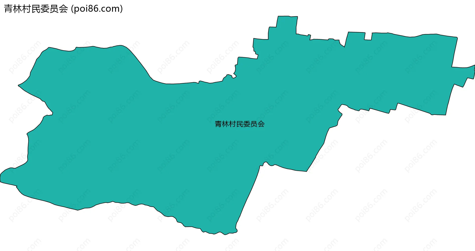青林村民委员会边界地图