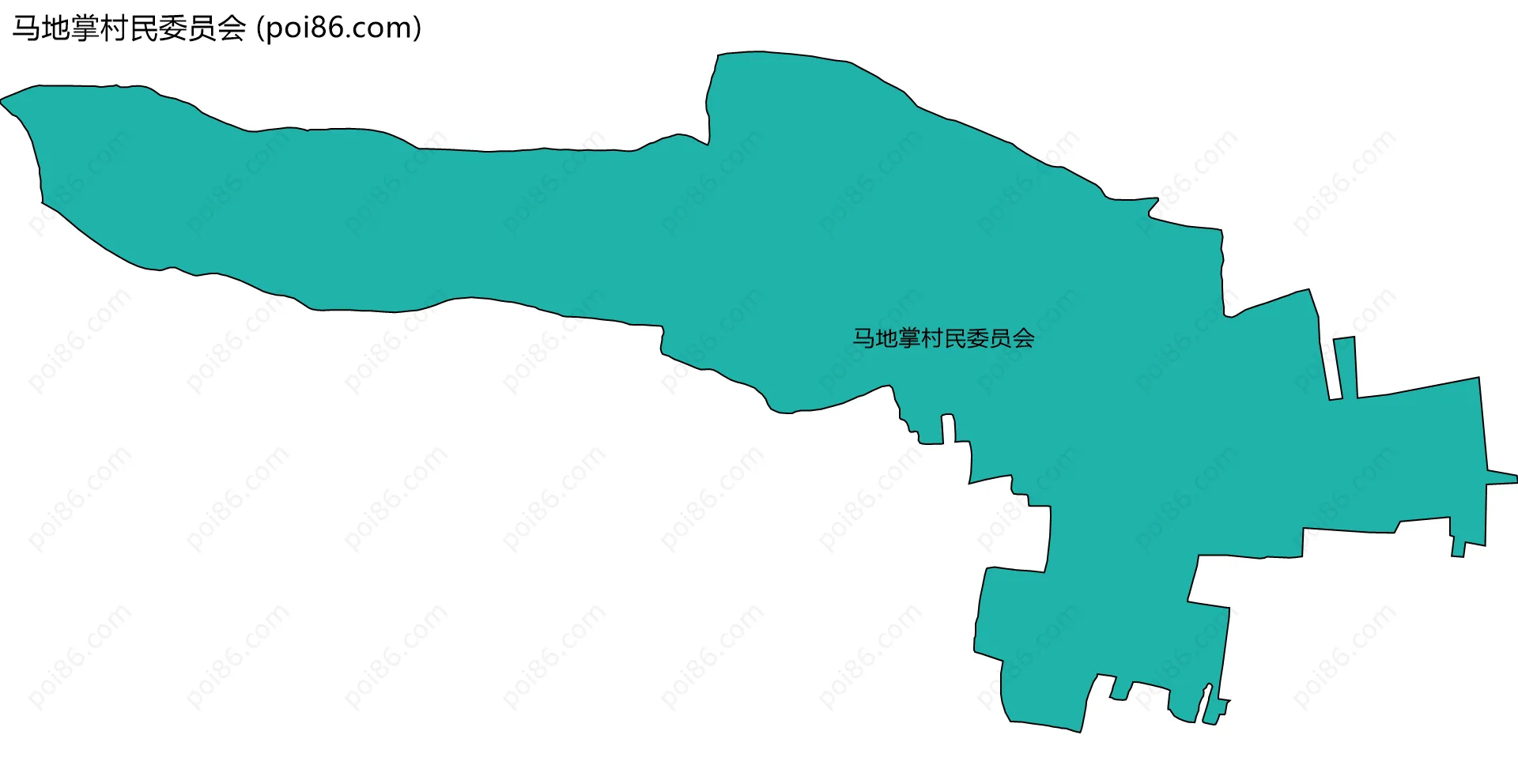 马地掌村民委员会边界地图
