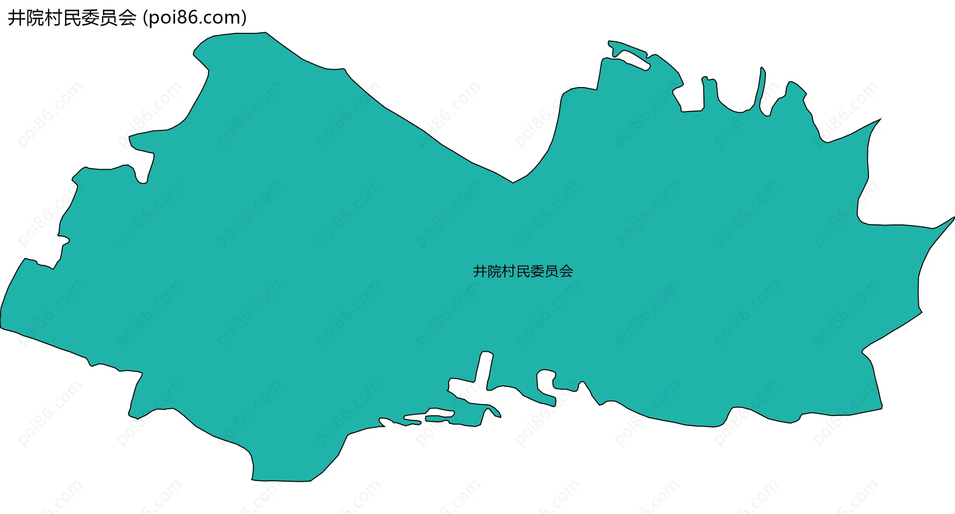 井院村民委员会边界地图