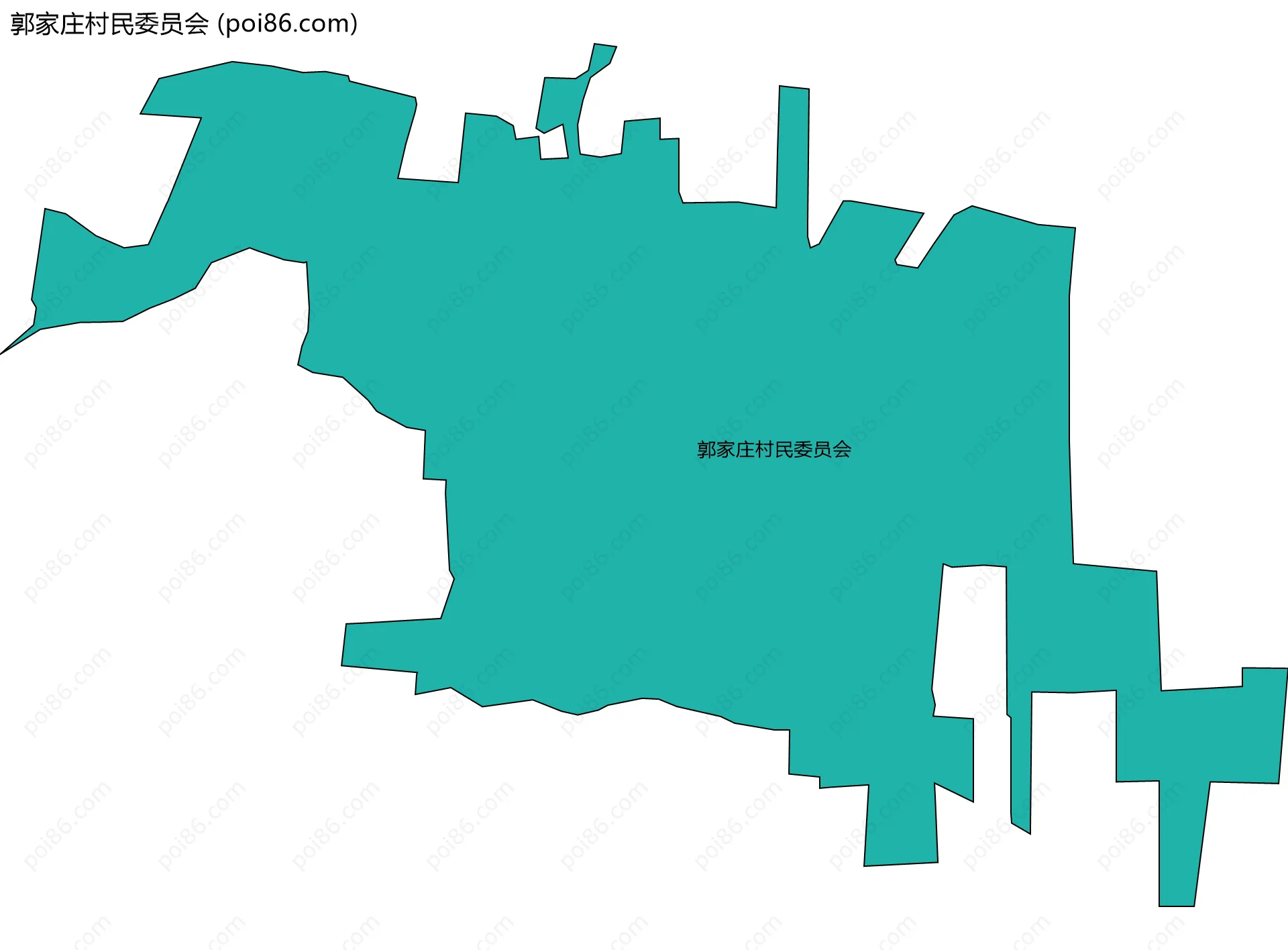 郭家庄村民委员会边界地图