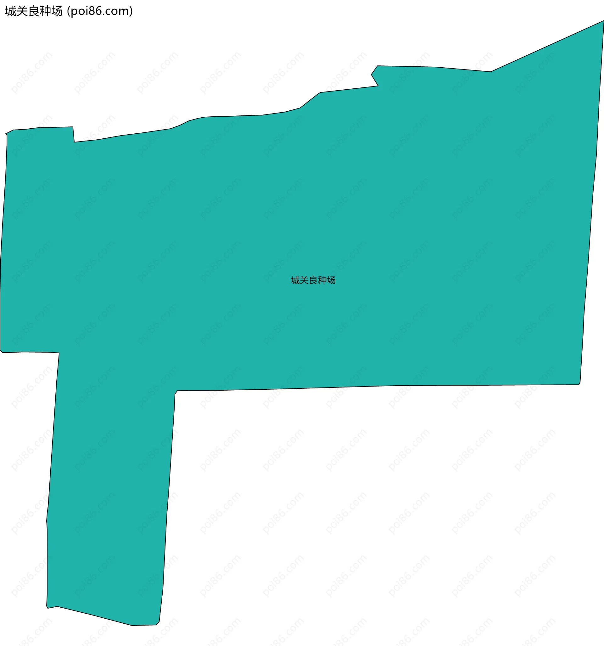 城关良种场边界地图