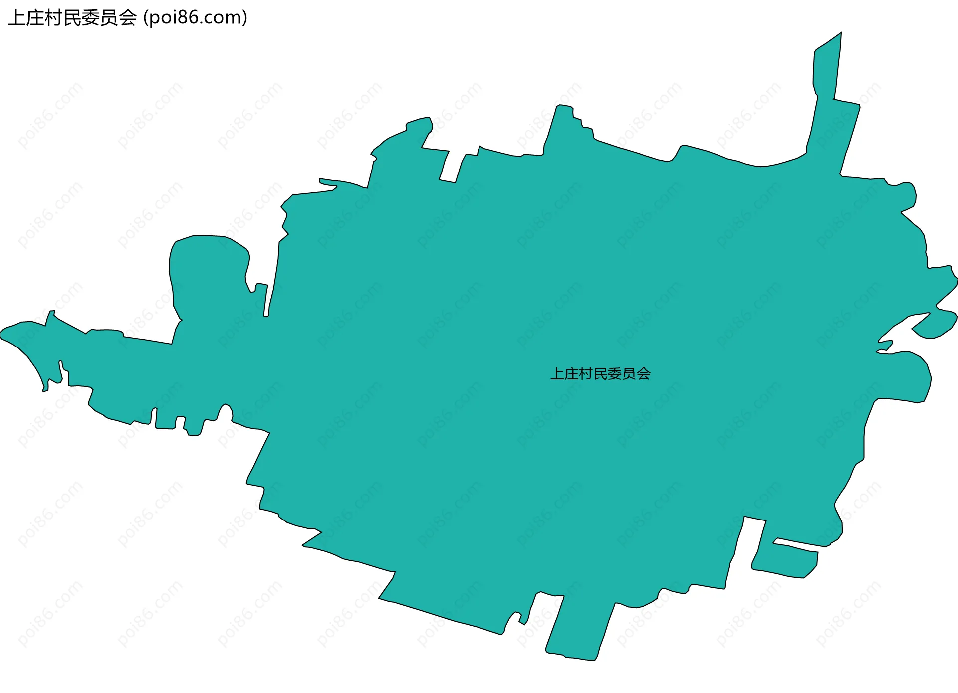 上庄村民委员会边界地图