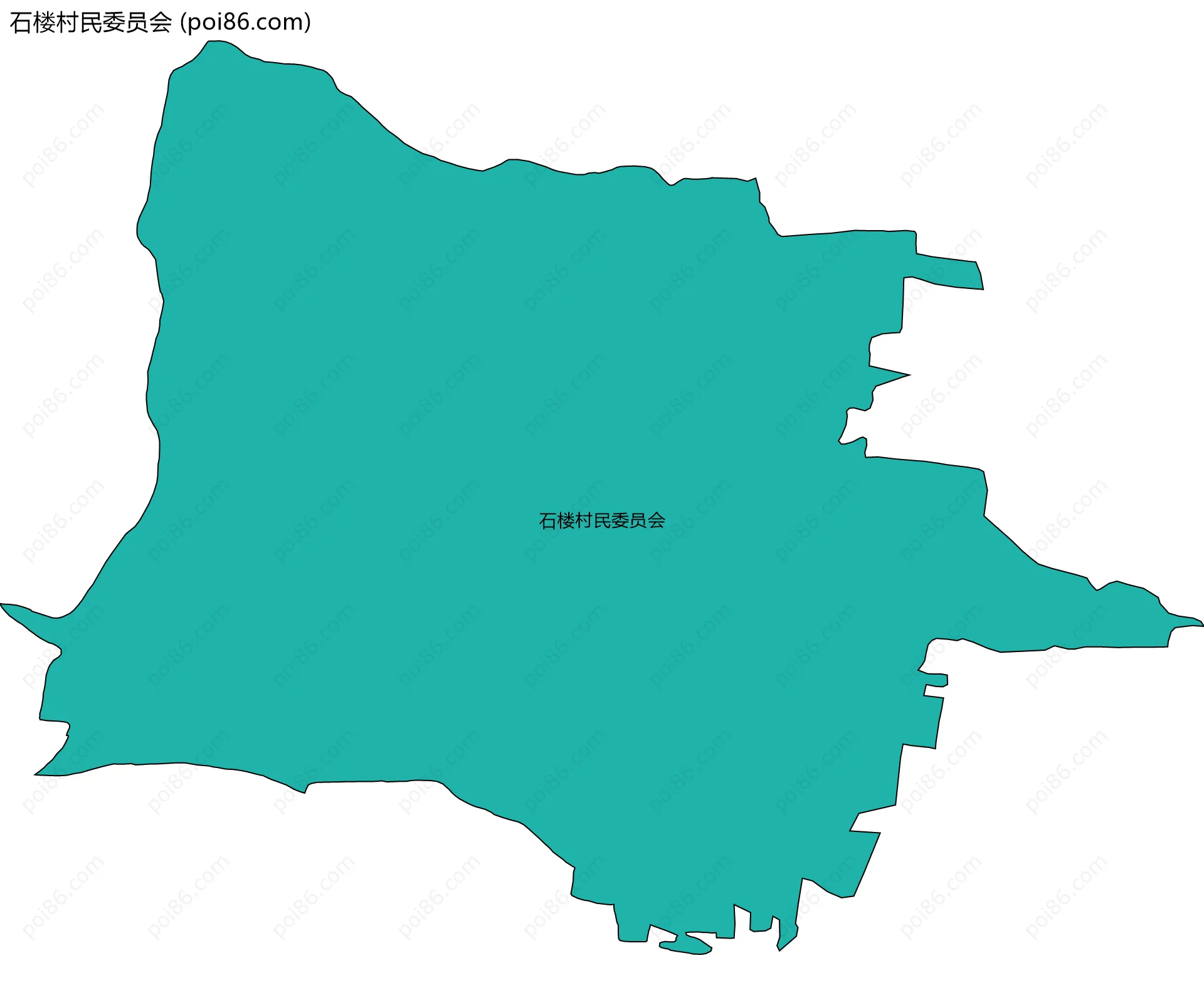 石楼村民委员会边界地图