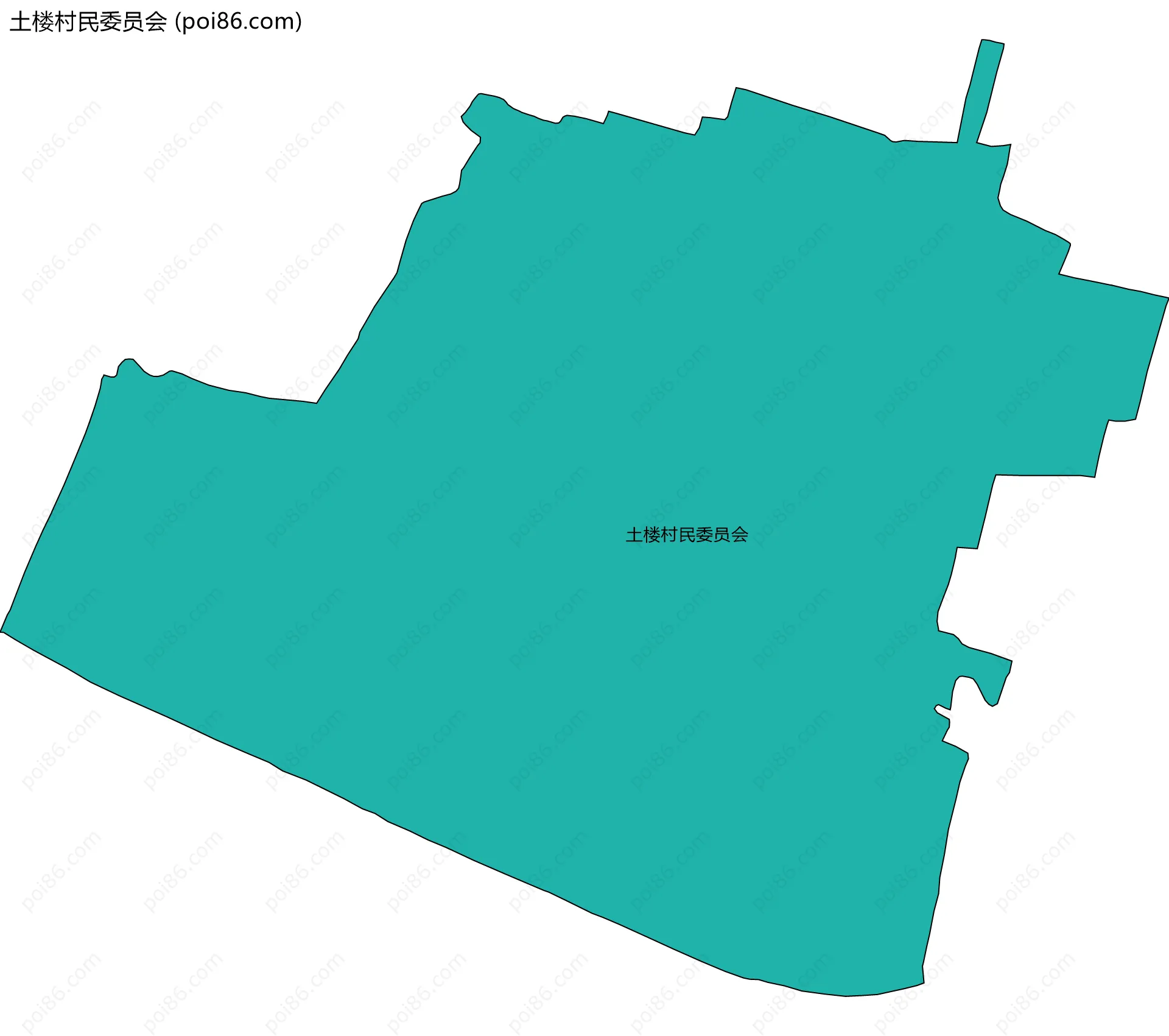 土楼村民委员会边界地图