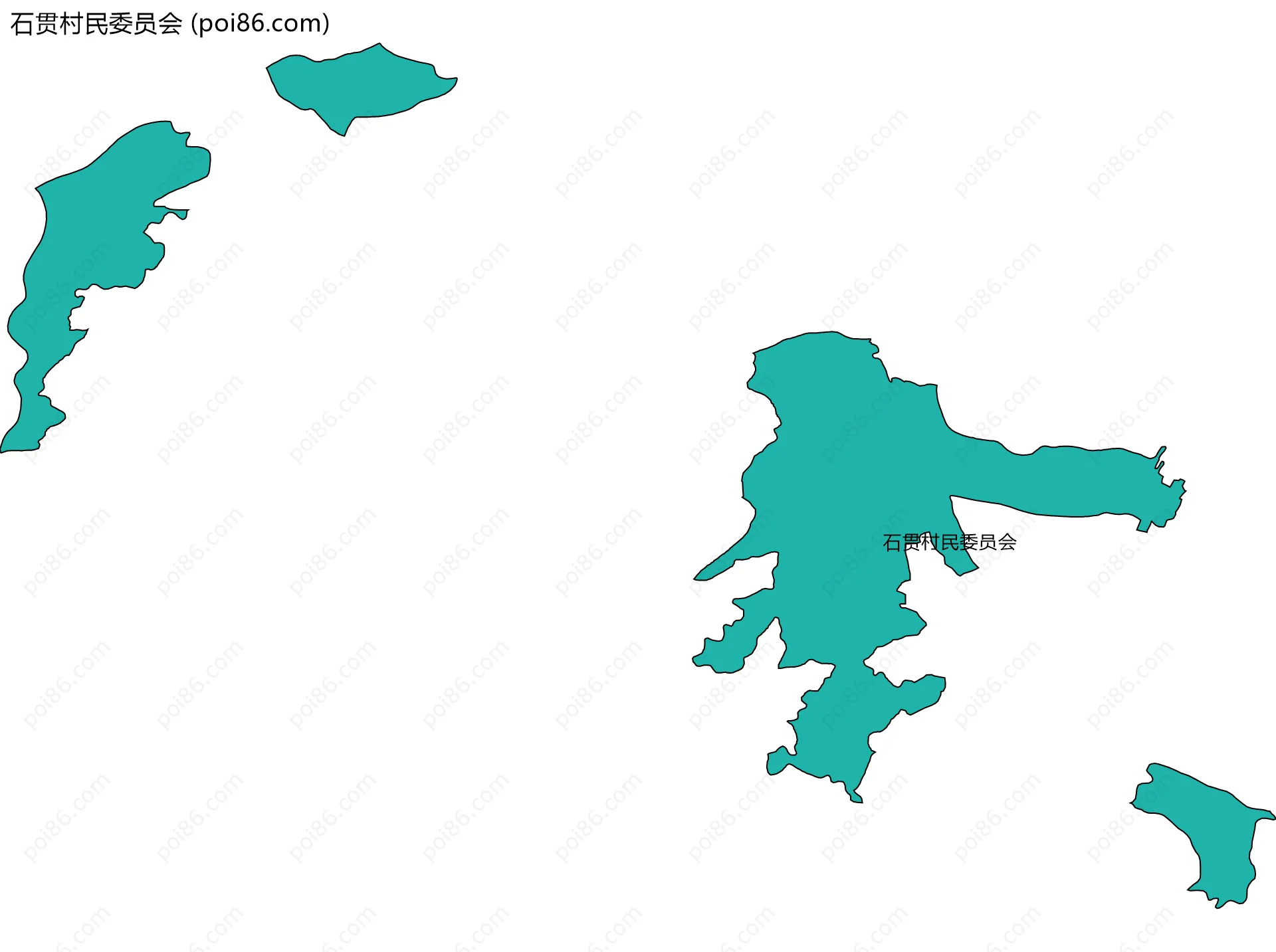 石贯村民委员会边界地图