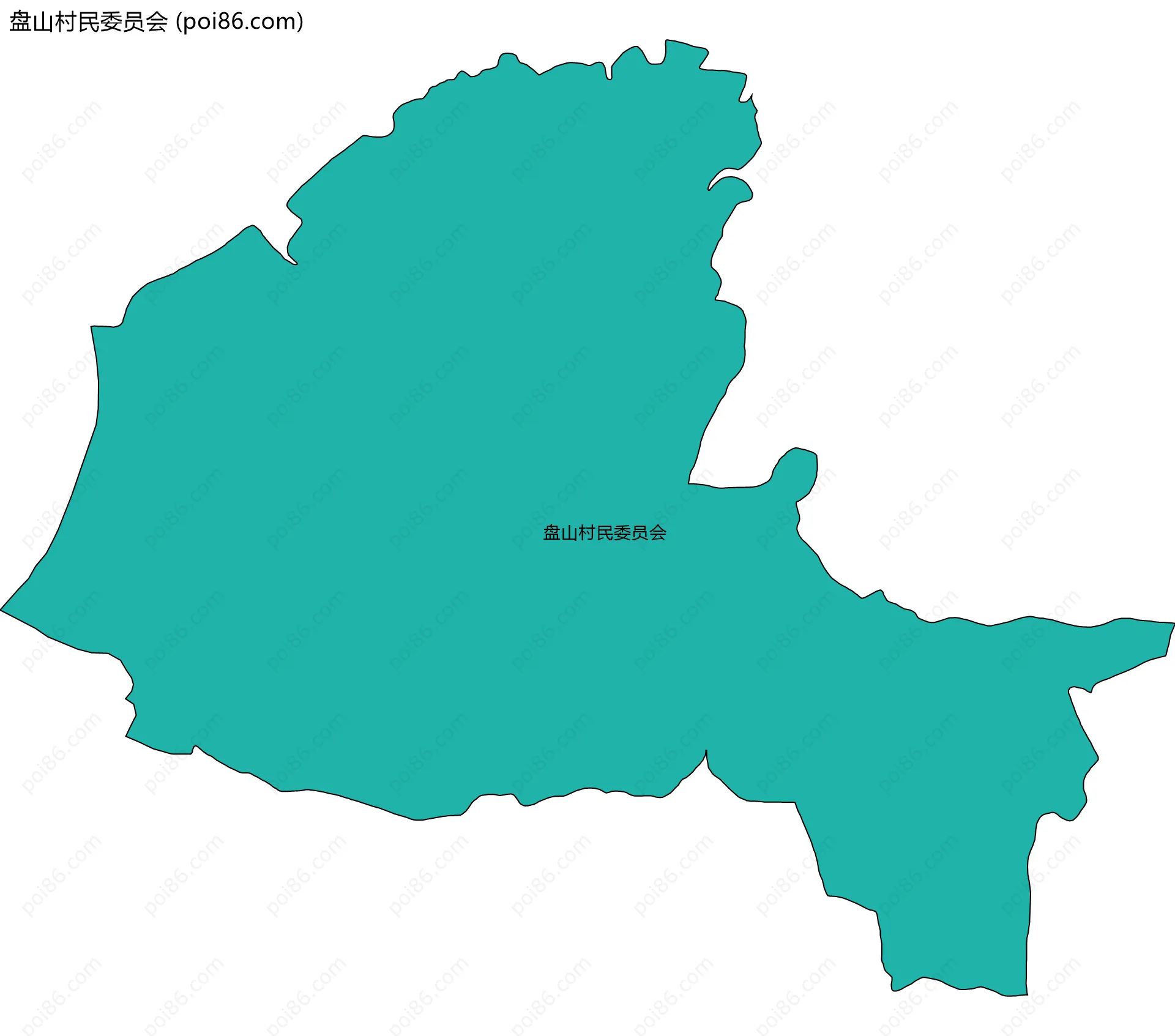 盘山村民委员会边界地图