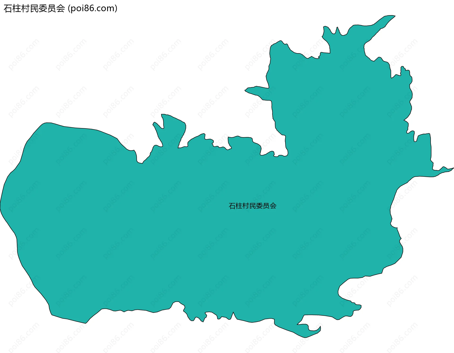 石柱村民委员会边界地图