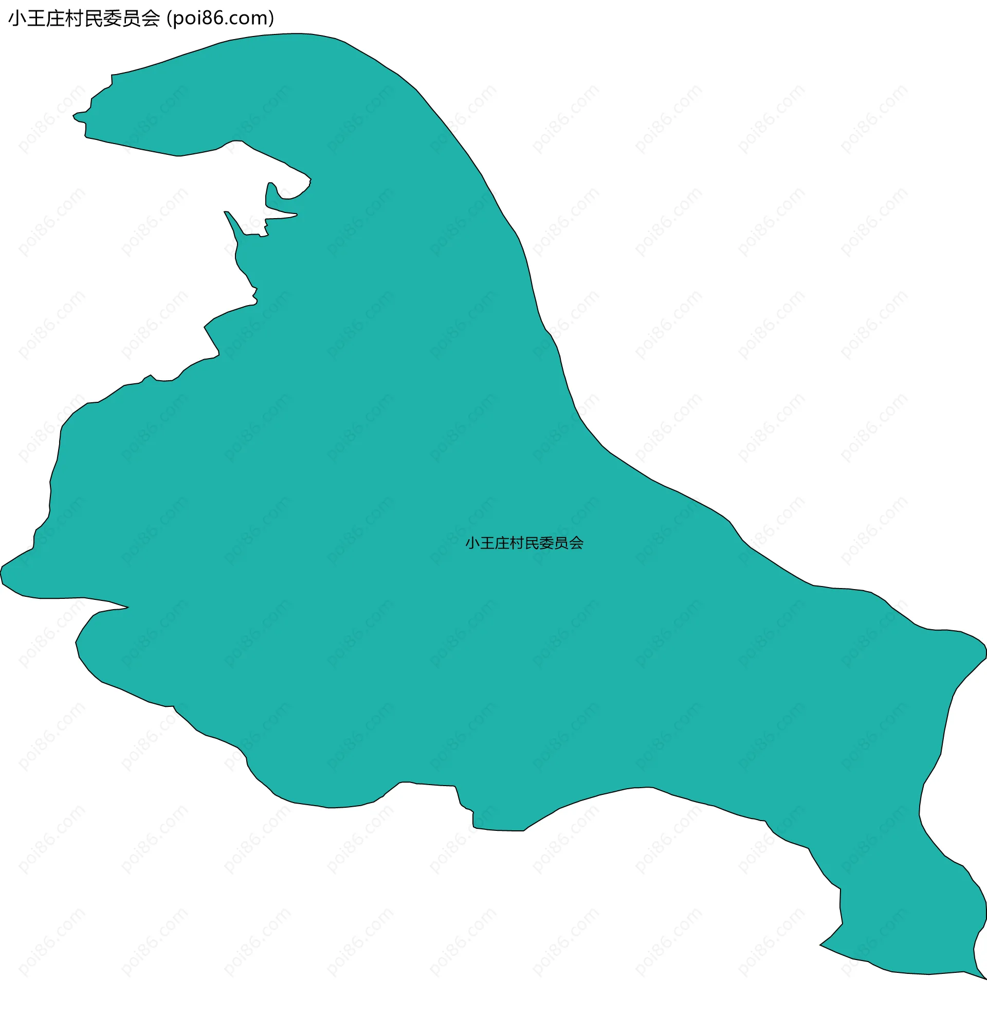 小王庄村民委员会边界地图