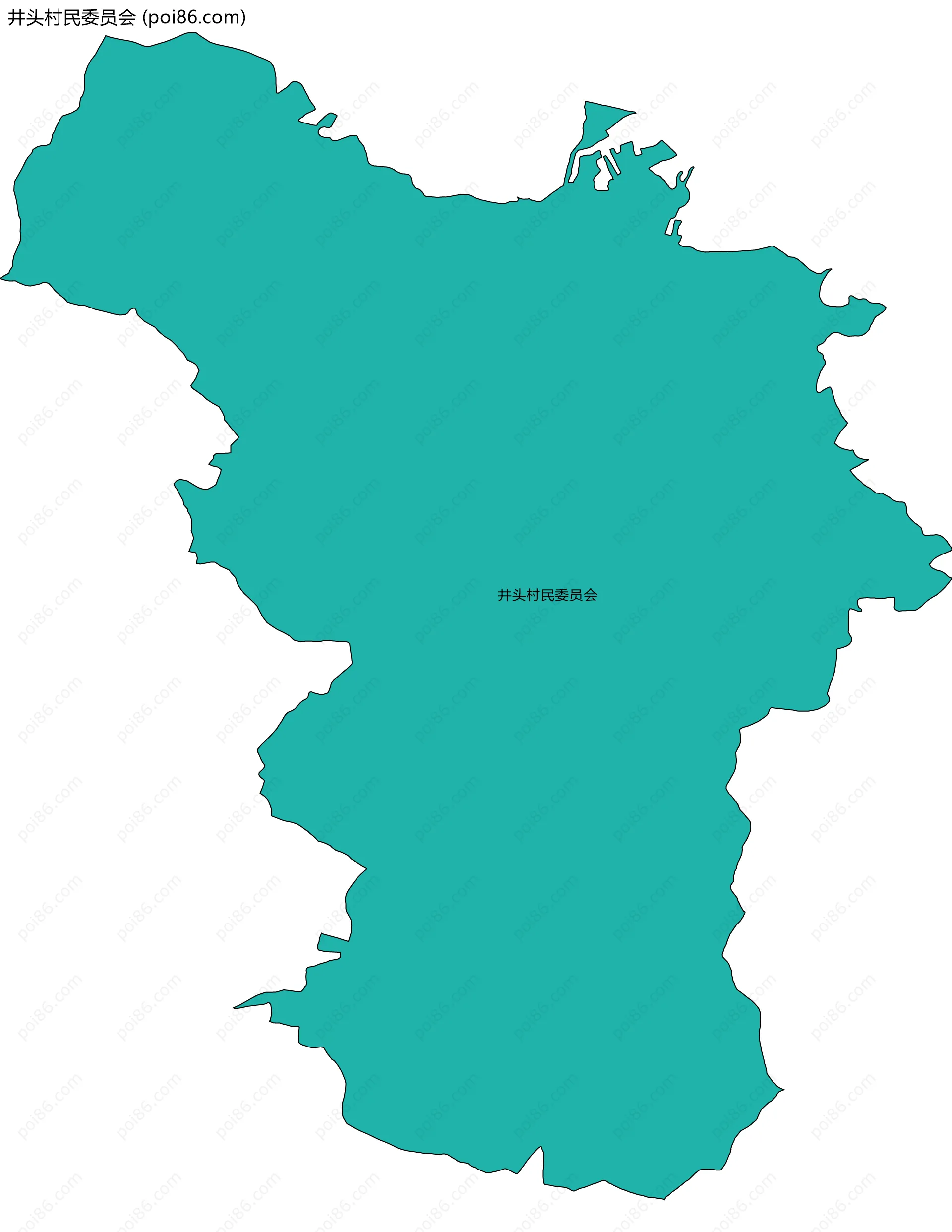 井头村民委员会边界地图