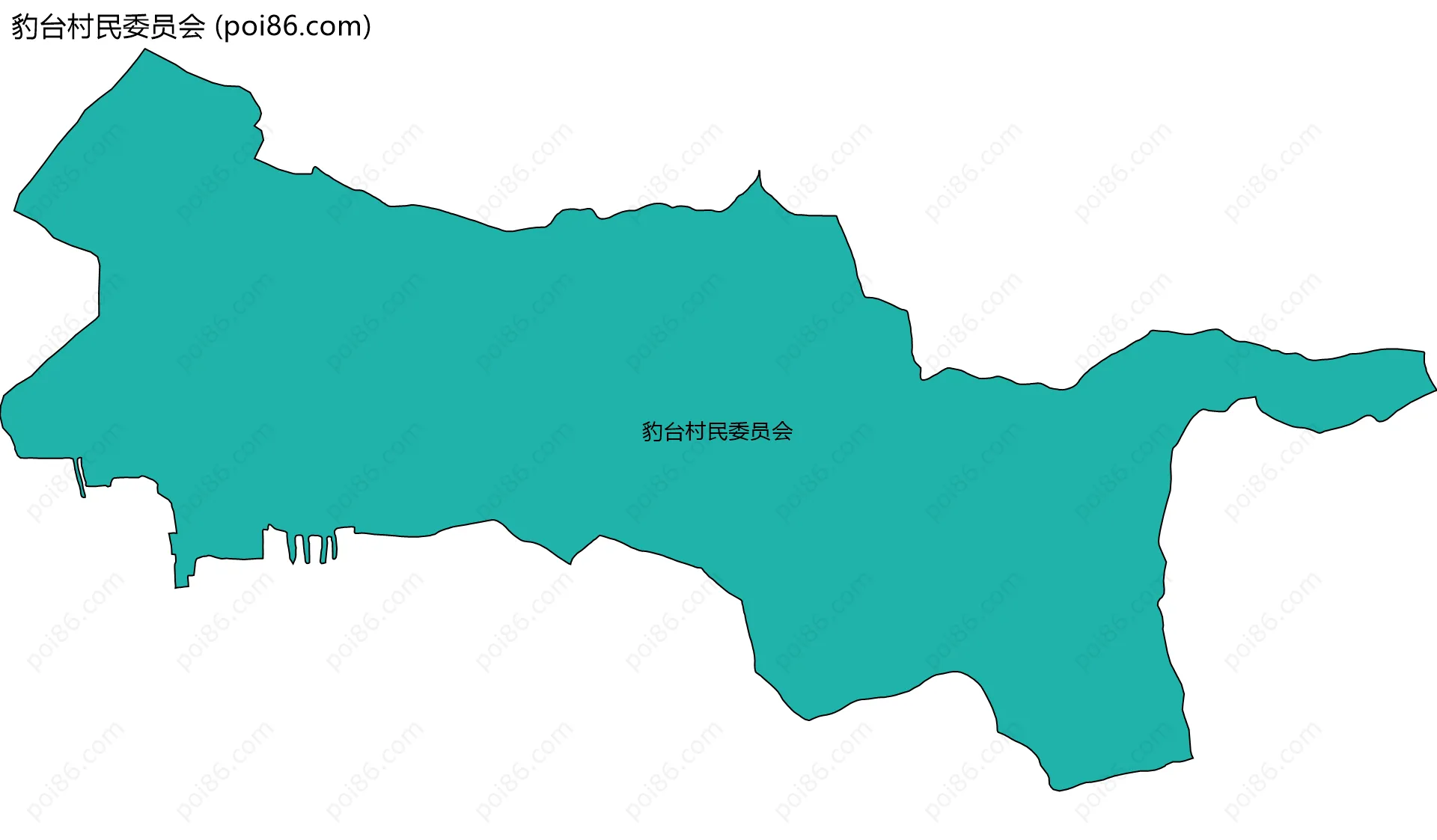 豹台村民委员会边界地图